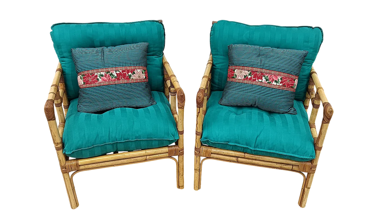 Couple of armchairs in South Southern Stiled Style, 70s 9