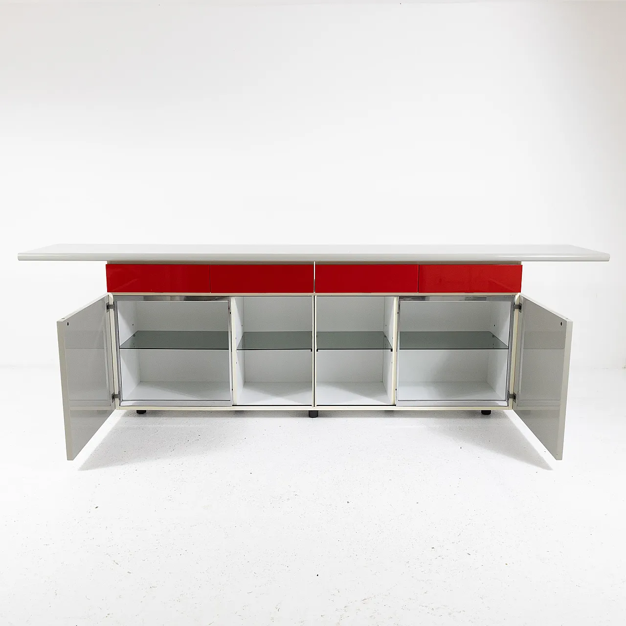 Credenza Sheraton di L. Acerbis & G. Stoppino per Acerbis, anni '80 5