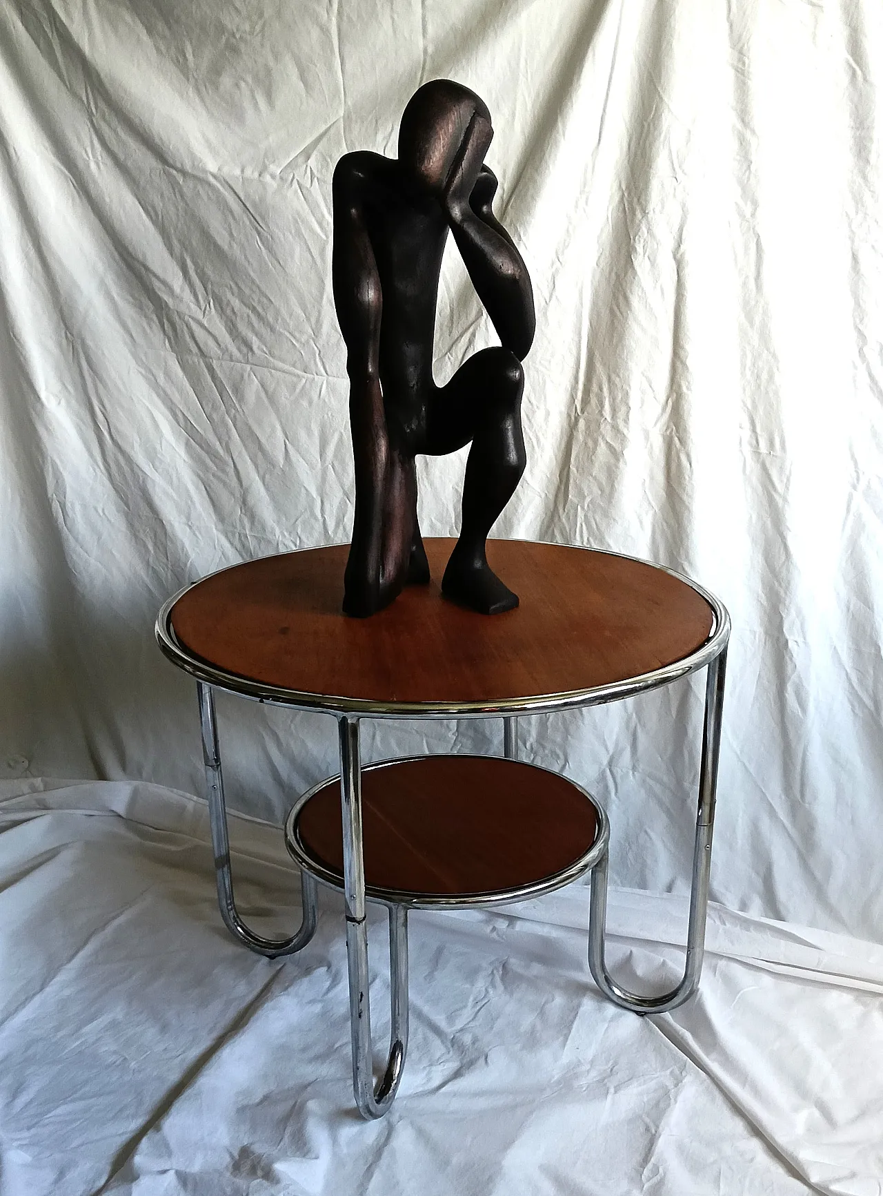 Tavolino di servizio, stile Bauhaus, anni '70 13