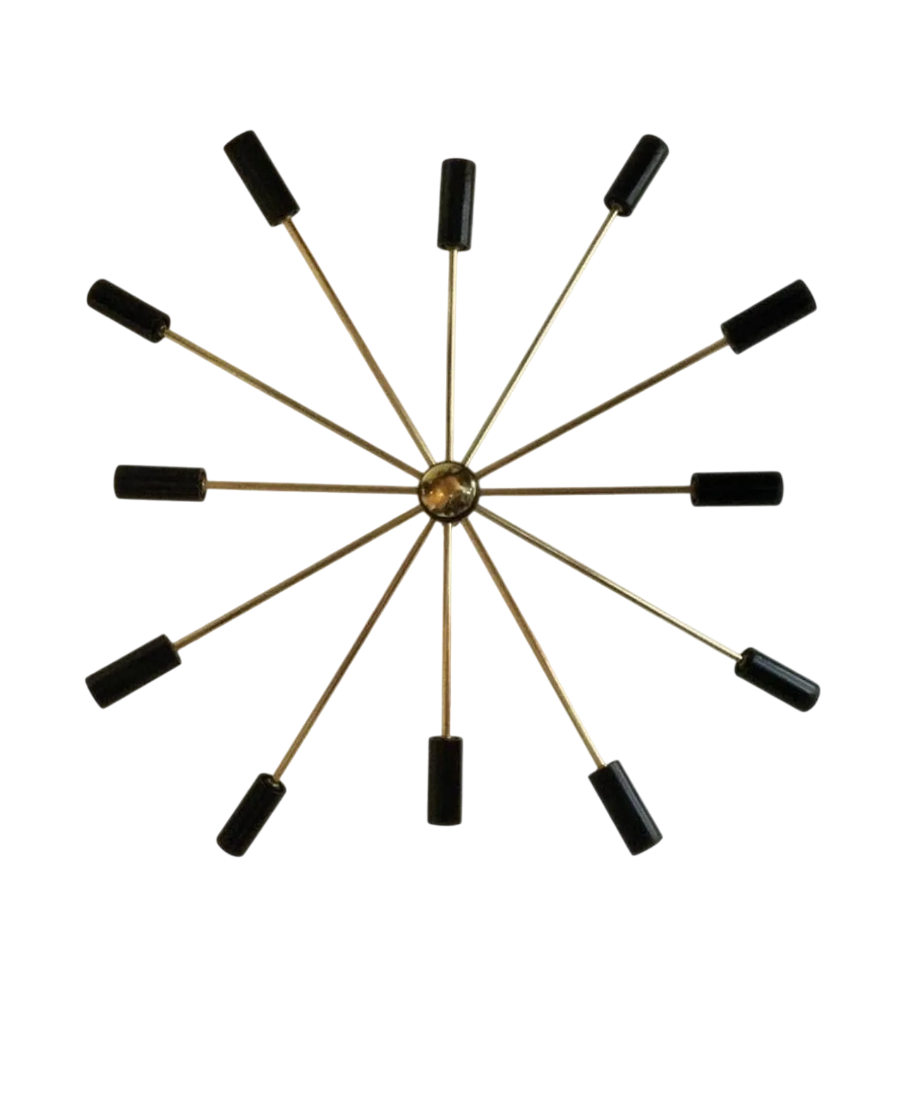 Sputnik chandelier in brass 10 lights, 1960s 7