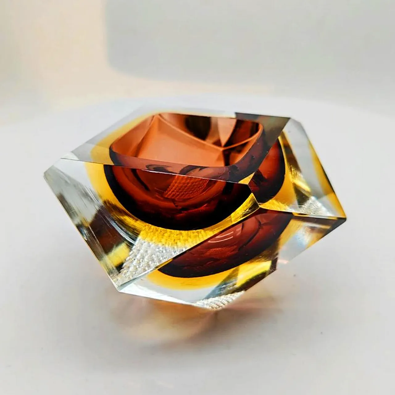 Posacenere in vetro di Murano di Flavio Poli per Seguso, anni '60 1