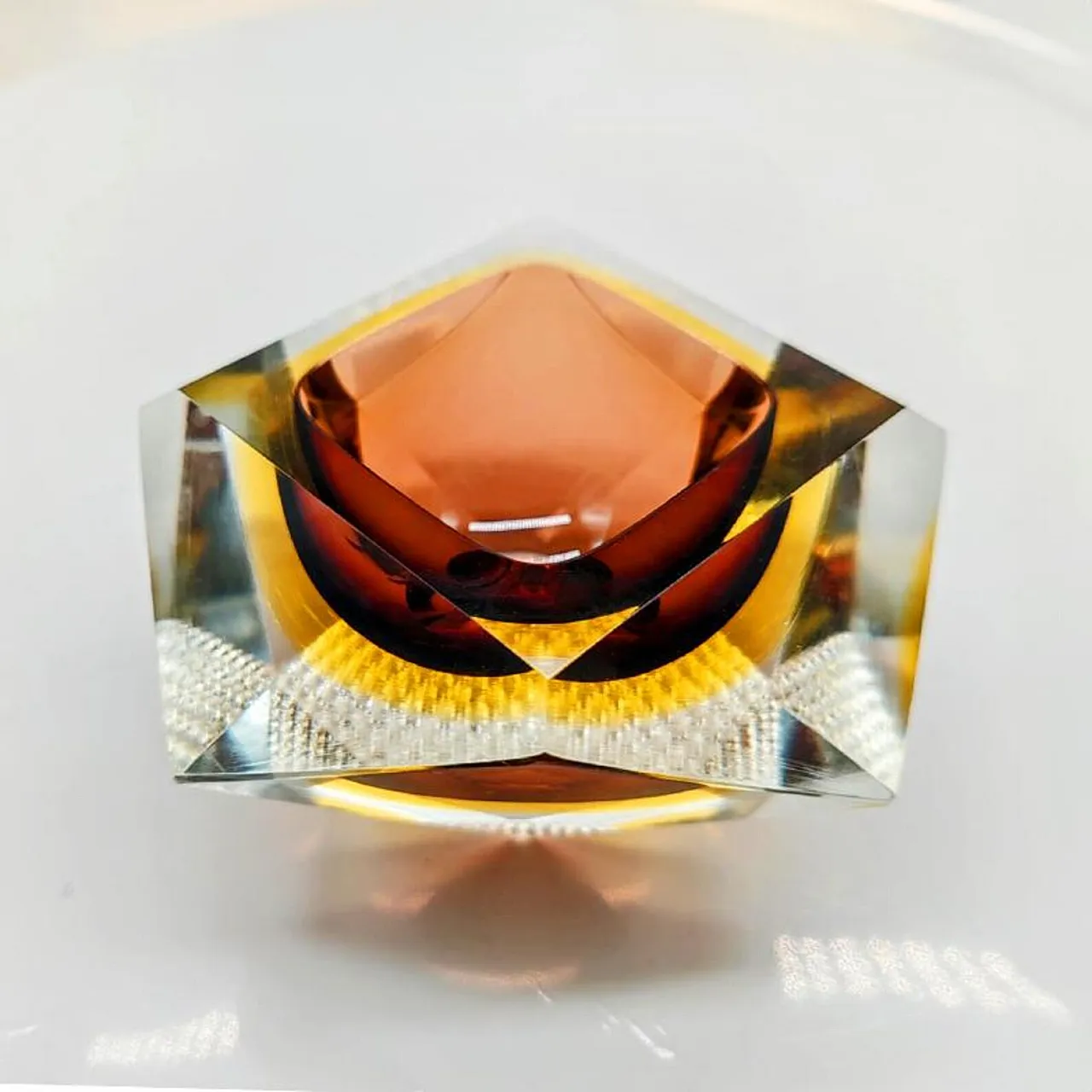 Posacenere in vetro di Murano di Flavio Poli per Seguso, anni '60 4