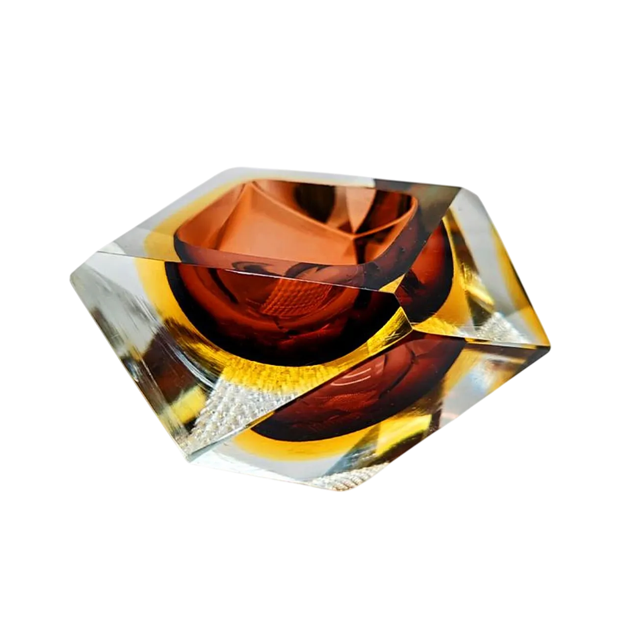 Posacenere in vetro di Murano di Flavio Poli per Seguso, anni '60 5