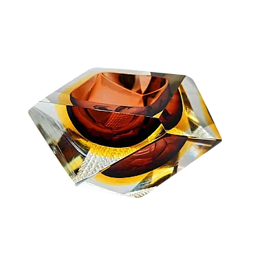 Ashtray in Murano glass by Flavio Poli for Seguso, 1960s