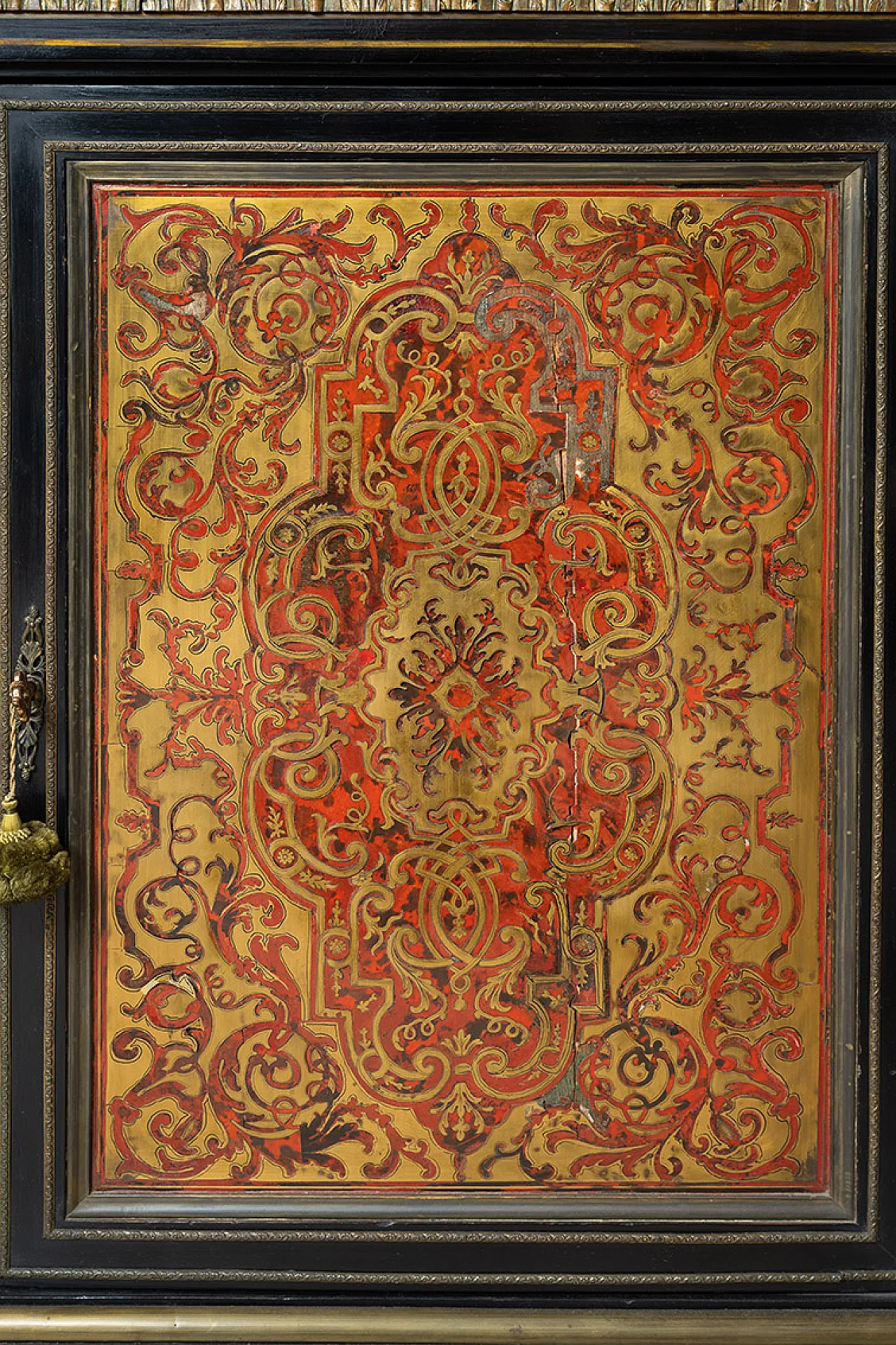 Boulle Credenza Napoleon III in ebanized wood, 19th century 2