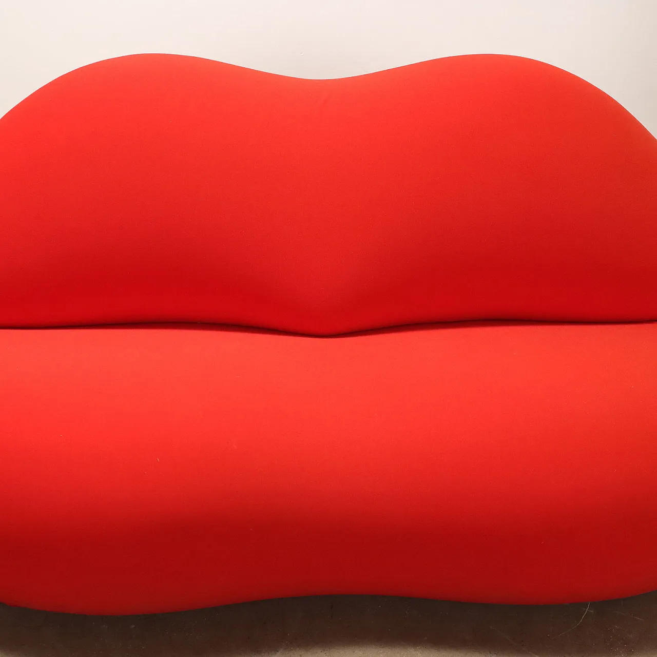 Bocca sofa in red fabric by Studio 65 for Gufram, 1970s 5