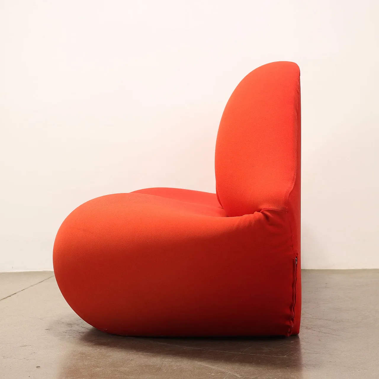 Bocca sofa in red fabric by Studio 65 for Gufram, 1970s 9