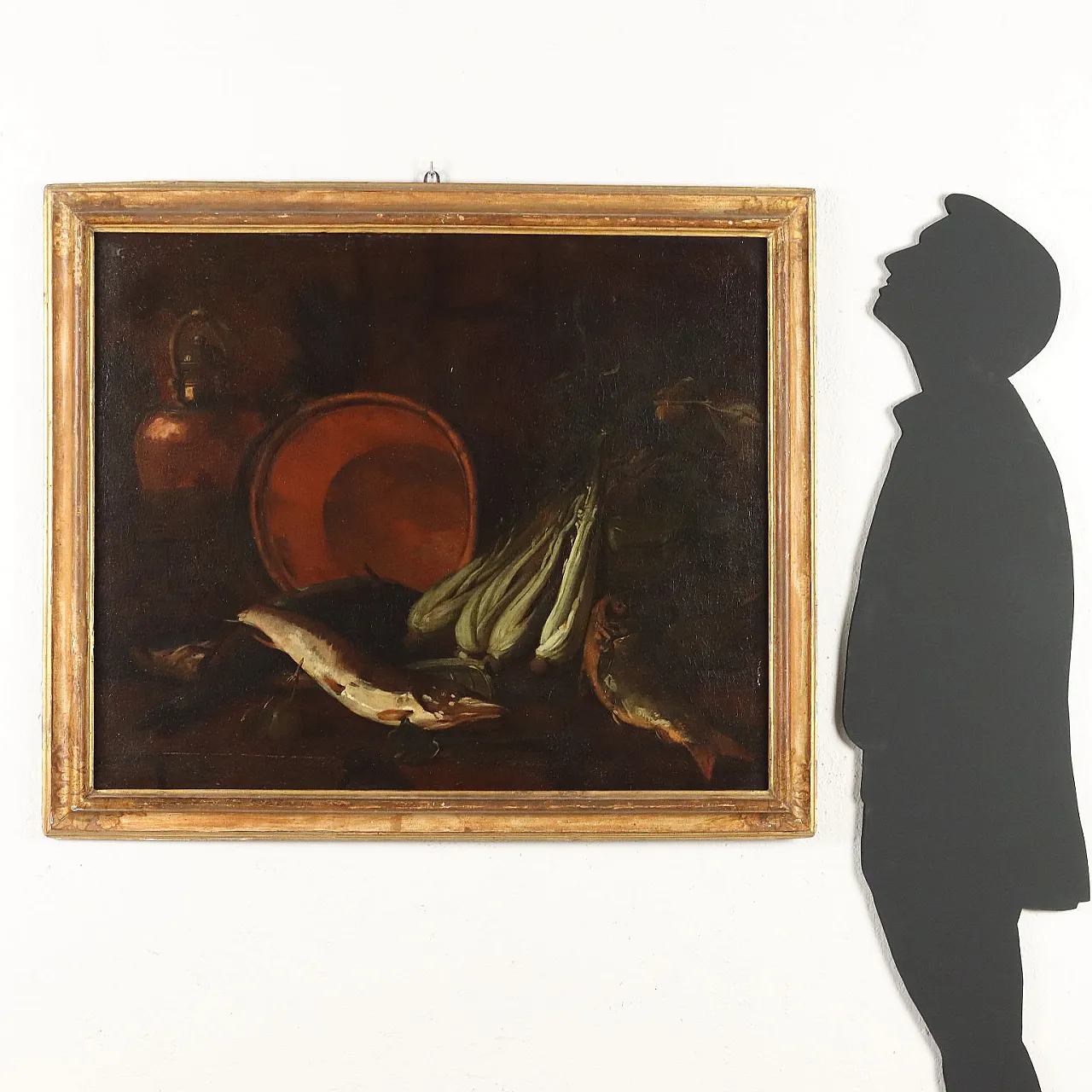 Natura morta con pesci e verdure, Cerchia di Felice Boselli,  olio su tela, '700 2