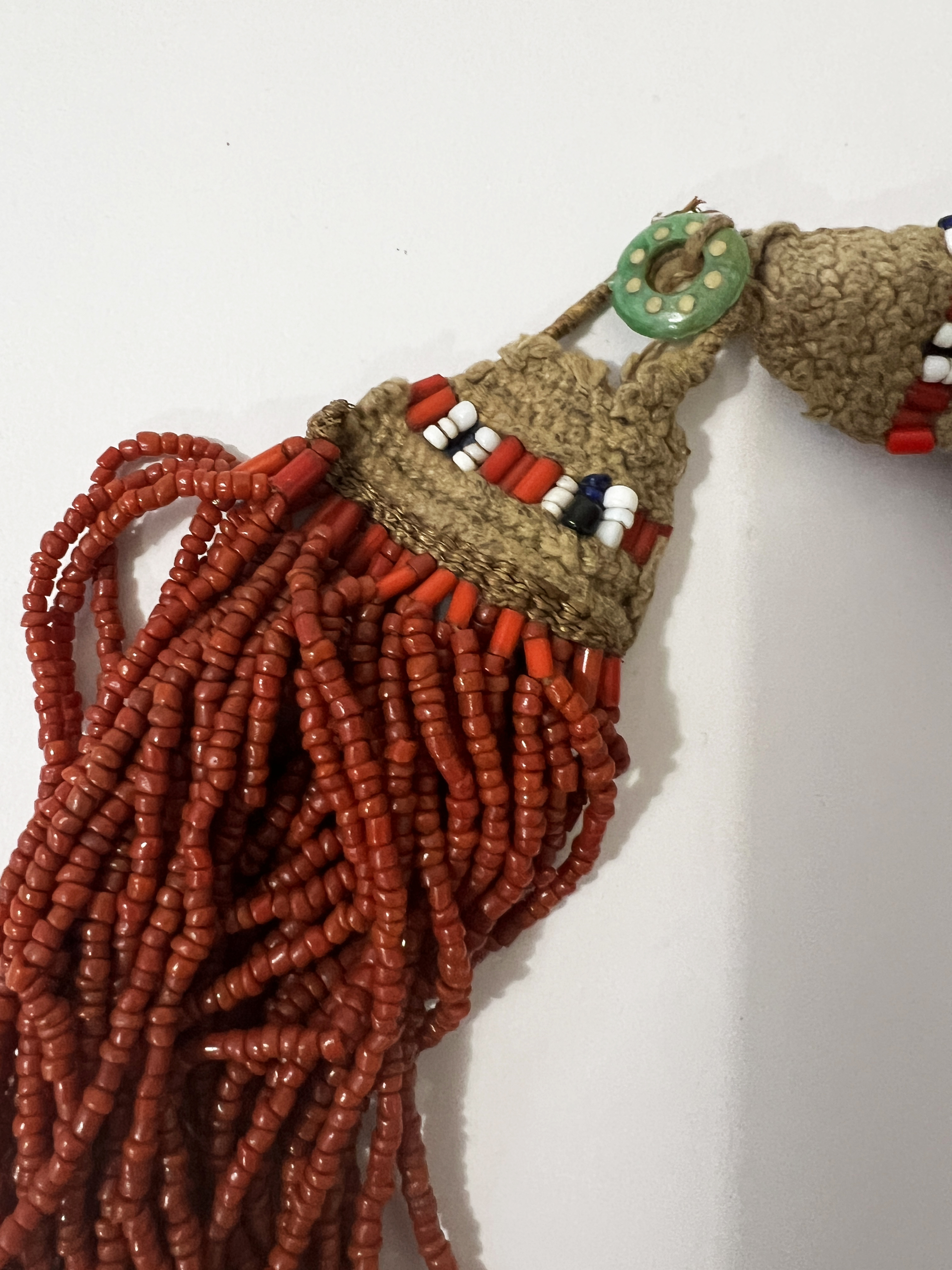 ネックレス・ペンダント ~80s Afghan beads necklace Konyak Naga necklace 44 wires of glass beads, 80s | intOndo
