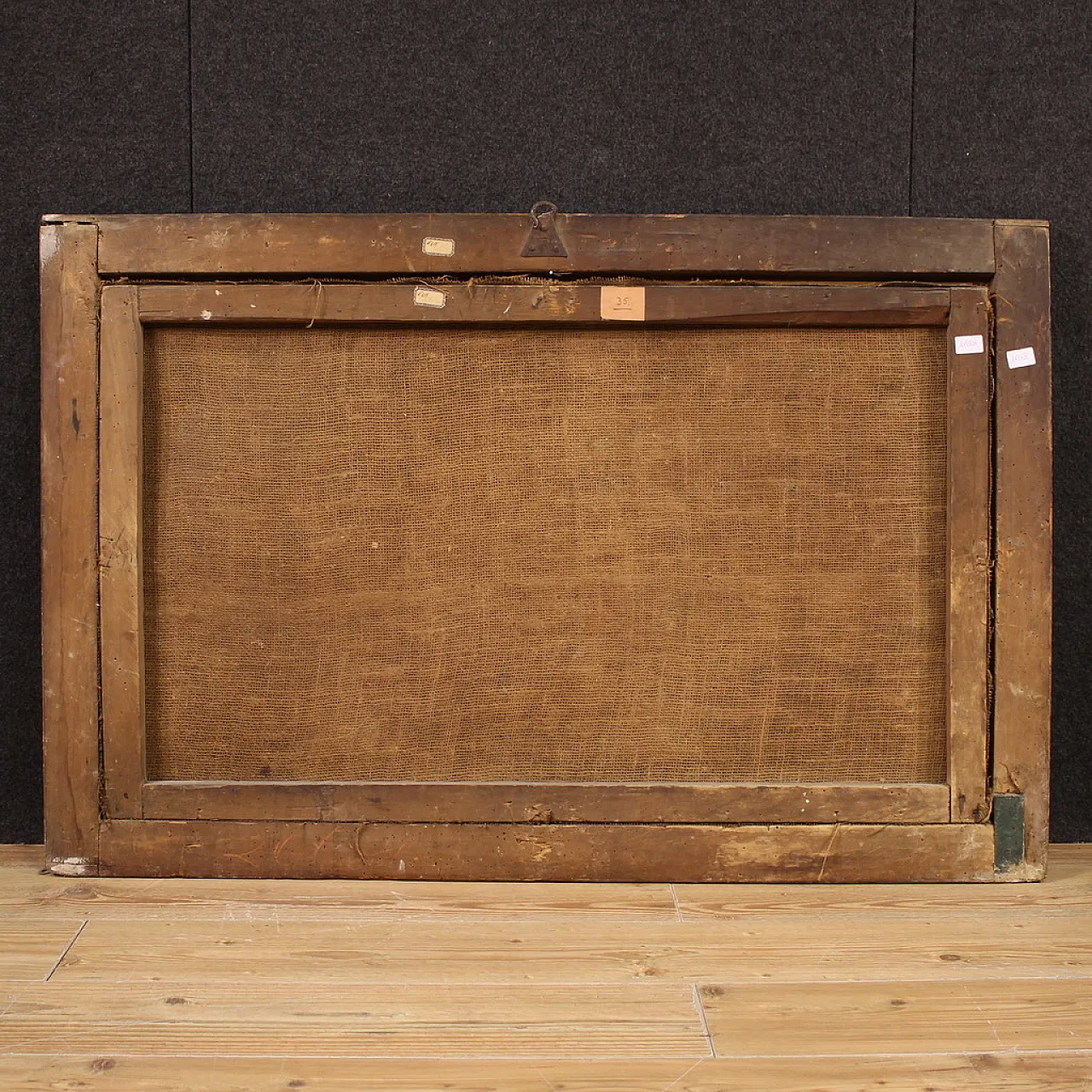 Italian landscape, oil painting on canvas, 18th century 10