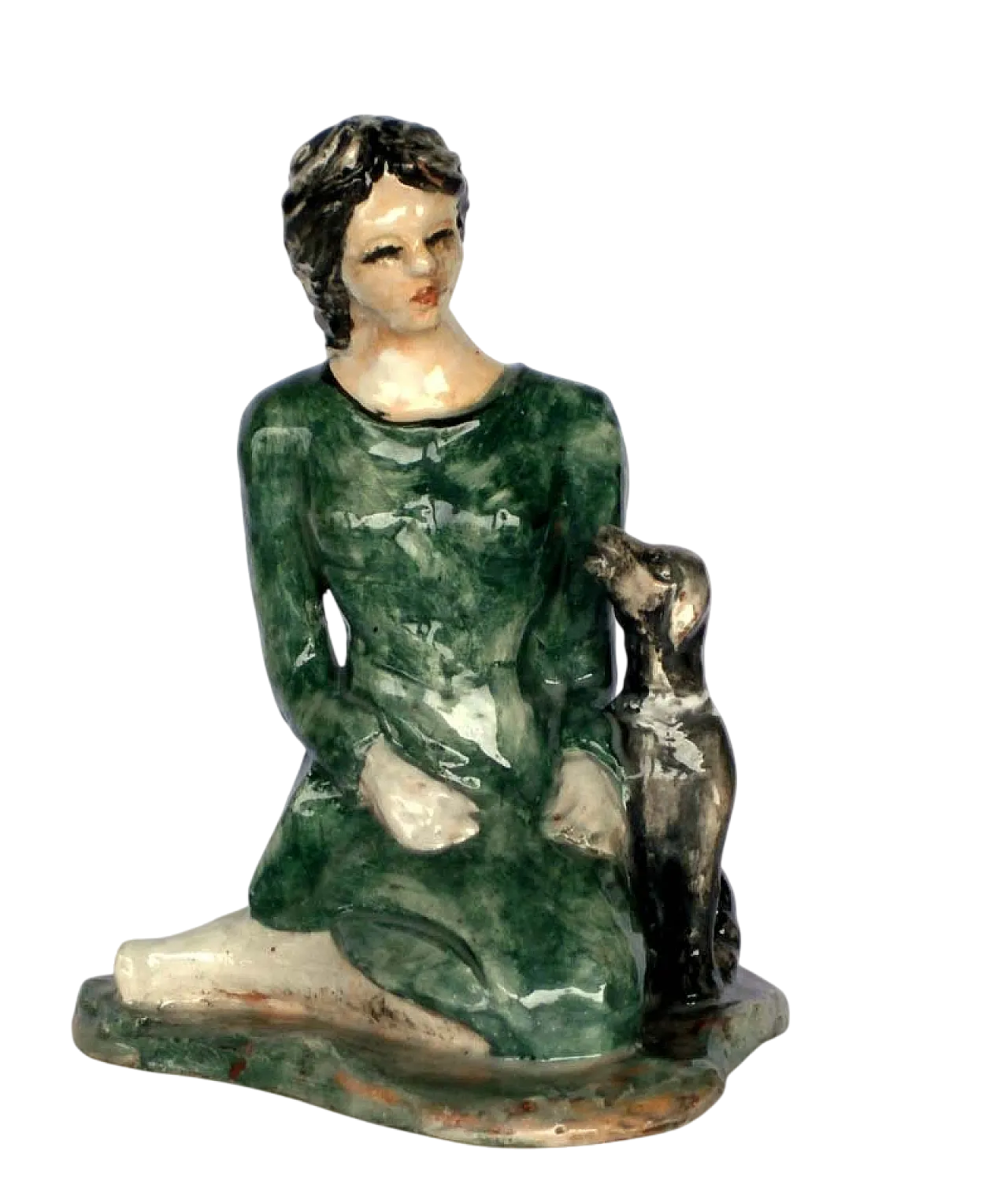 Scultura in ceramica di Rossicone di Domenico Purificato, anni '80 9