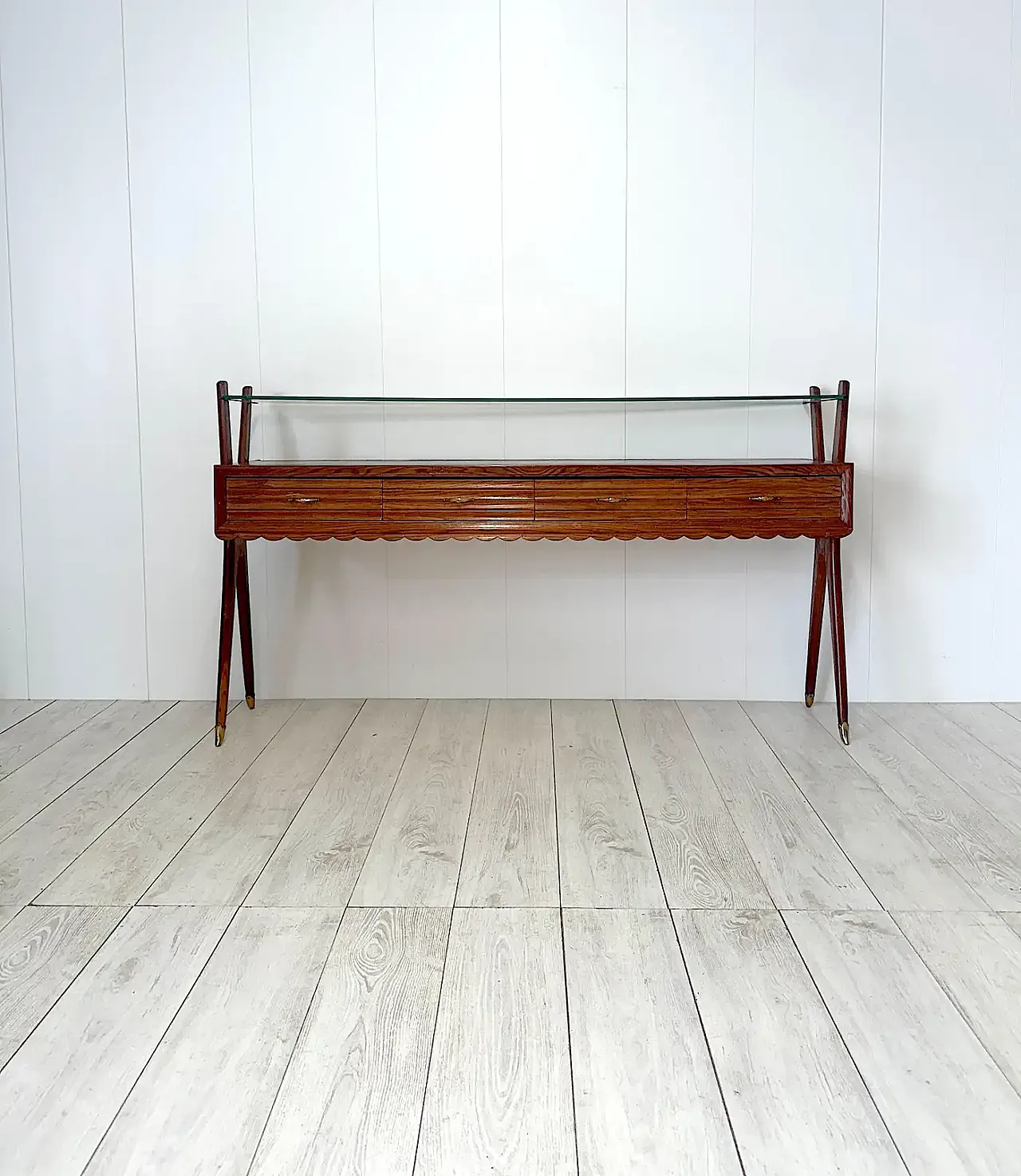 Wooden console, 1950s 3