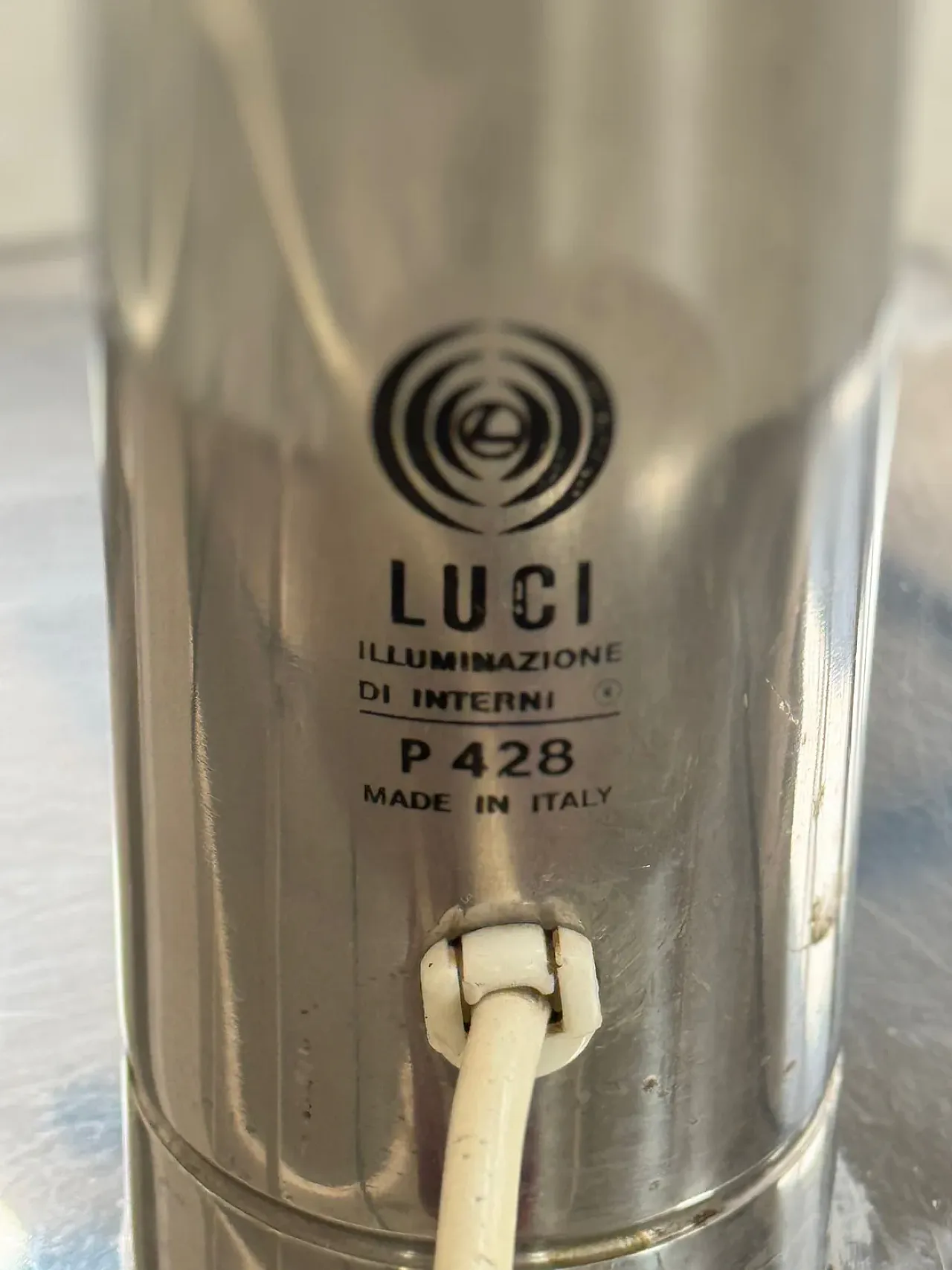 Pair of P428 floor lamps by Pia Guidetti-Crippa for Luci Italia, 1970s 7