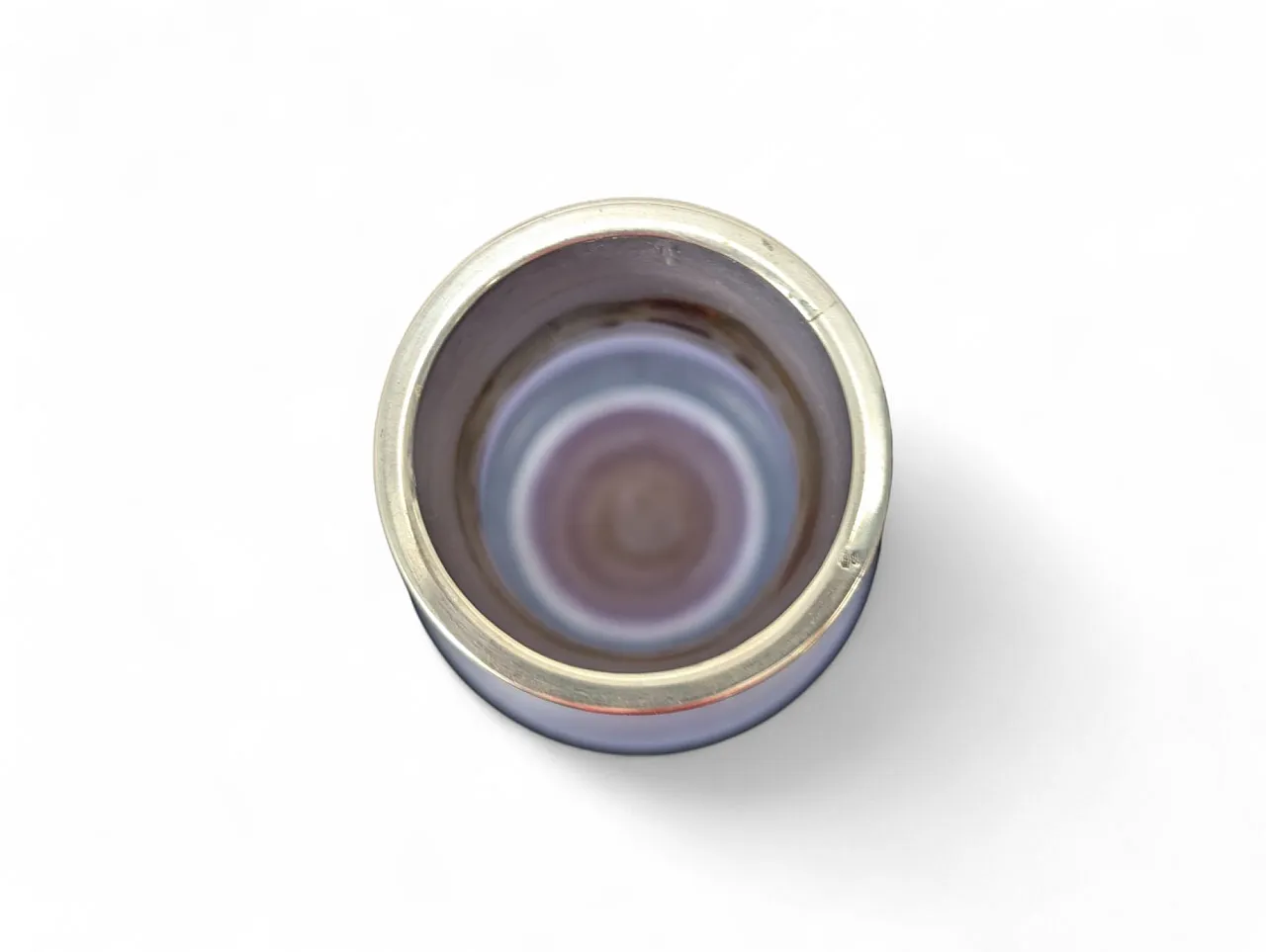 Vase in glass and silver 925 years 70s your product was sent co 2