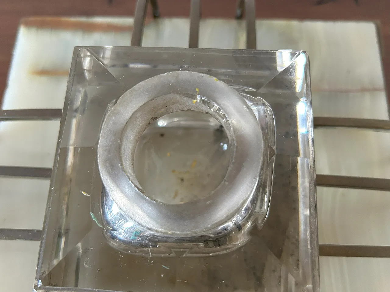 Calamaio di grandi dimensioni in onice, Art déco, anni '40 15