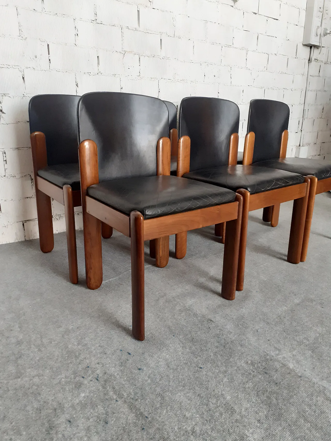 6 sedie di Silvio Coppola per Bernini, anni '60 3