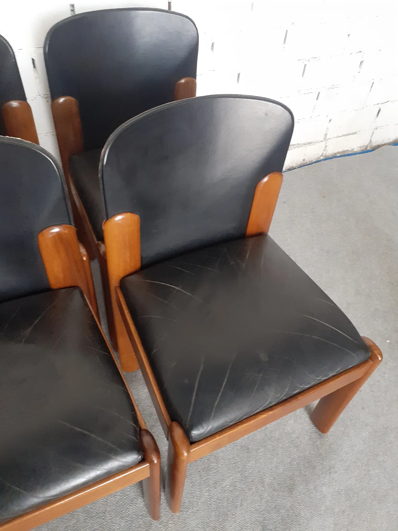 6 sedie di Silvio Coppola per Bernini, anni '60 4