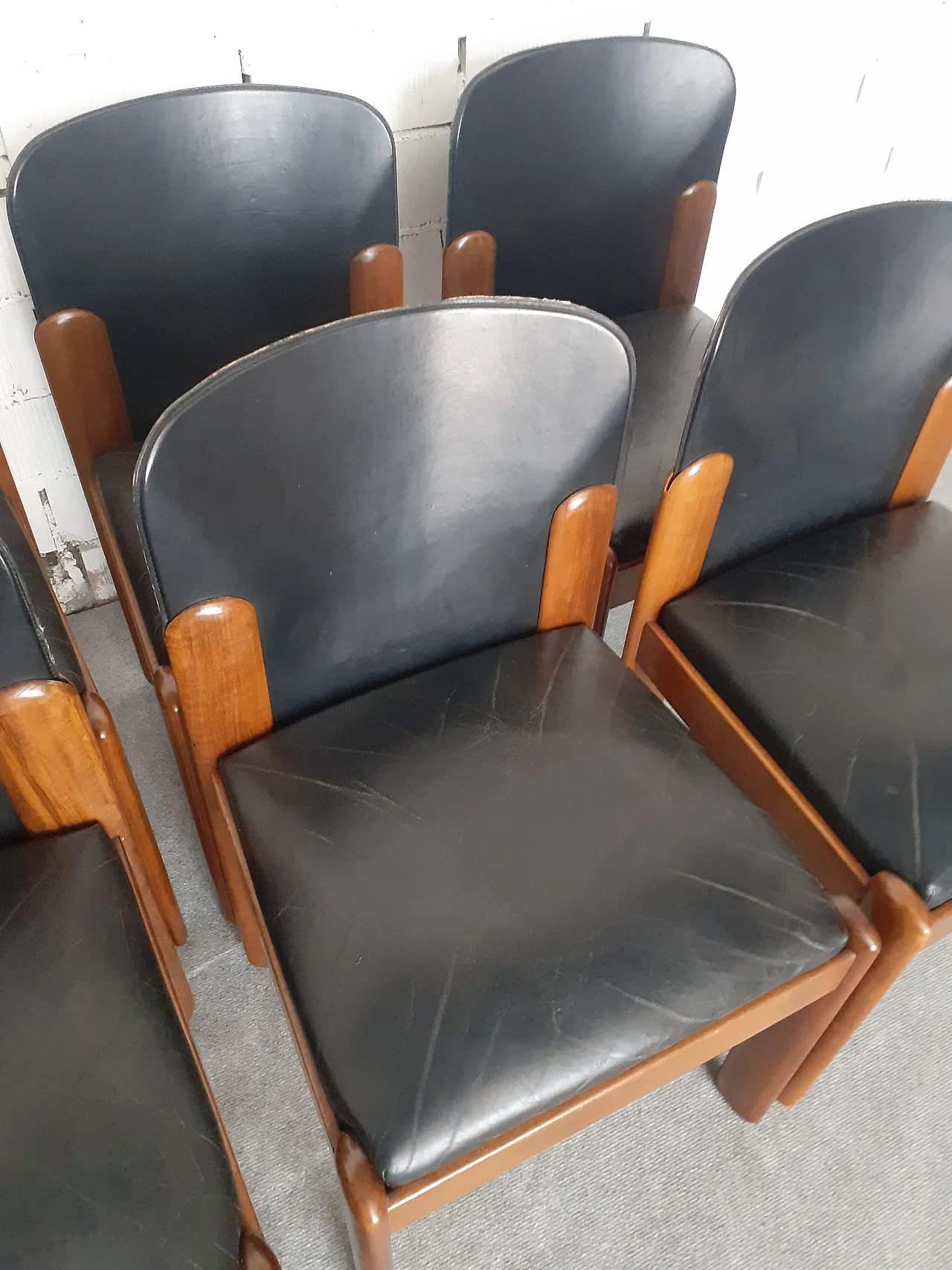 6 sedie di Silvio Coppola per Bernini, anni '60 5