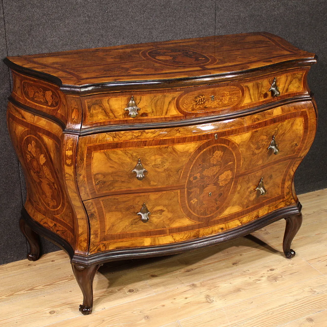Lombardo Veneto drawer in Louis XV style, '900 1