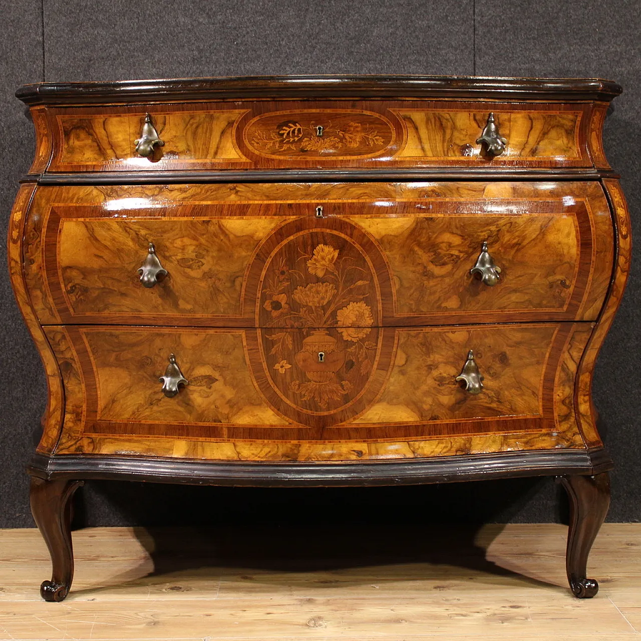 Lombardo Veneto drawer in Louis XV style, '900 2