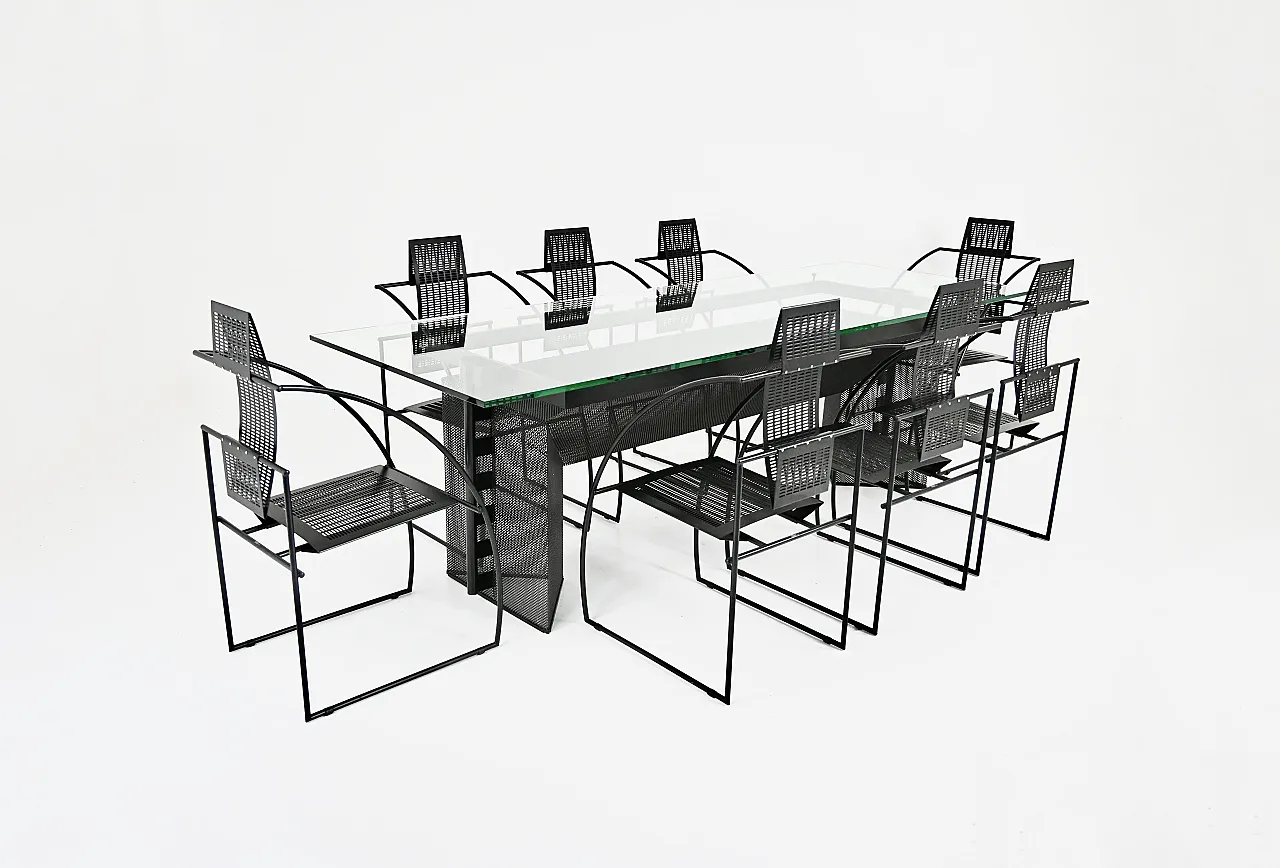 8 Sedie da pranzo "Quinta" di Mario Botta per Alias, anni '80 9