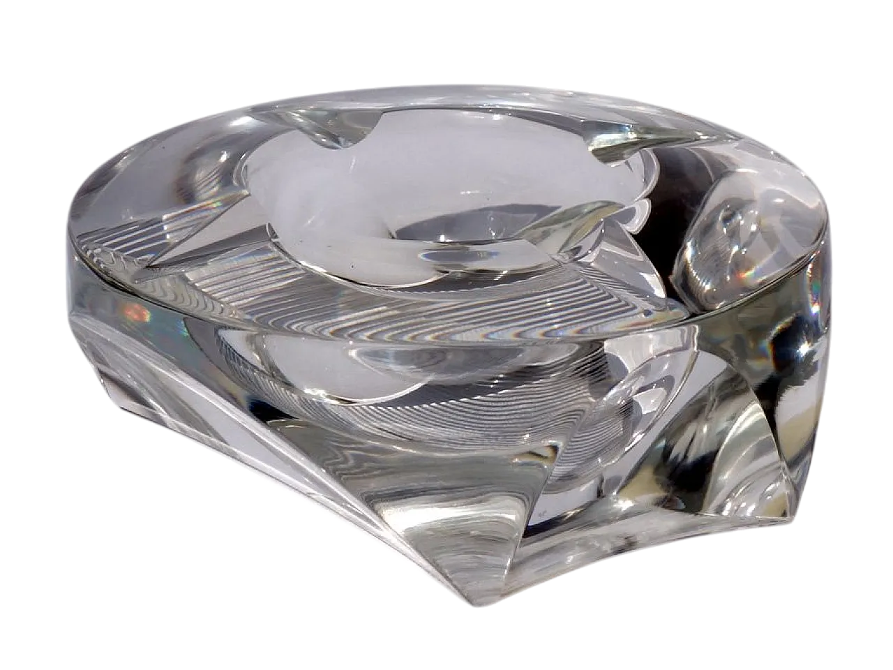 Posacenere Space Age in cristallo, anni '60 5