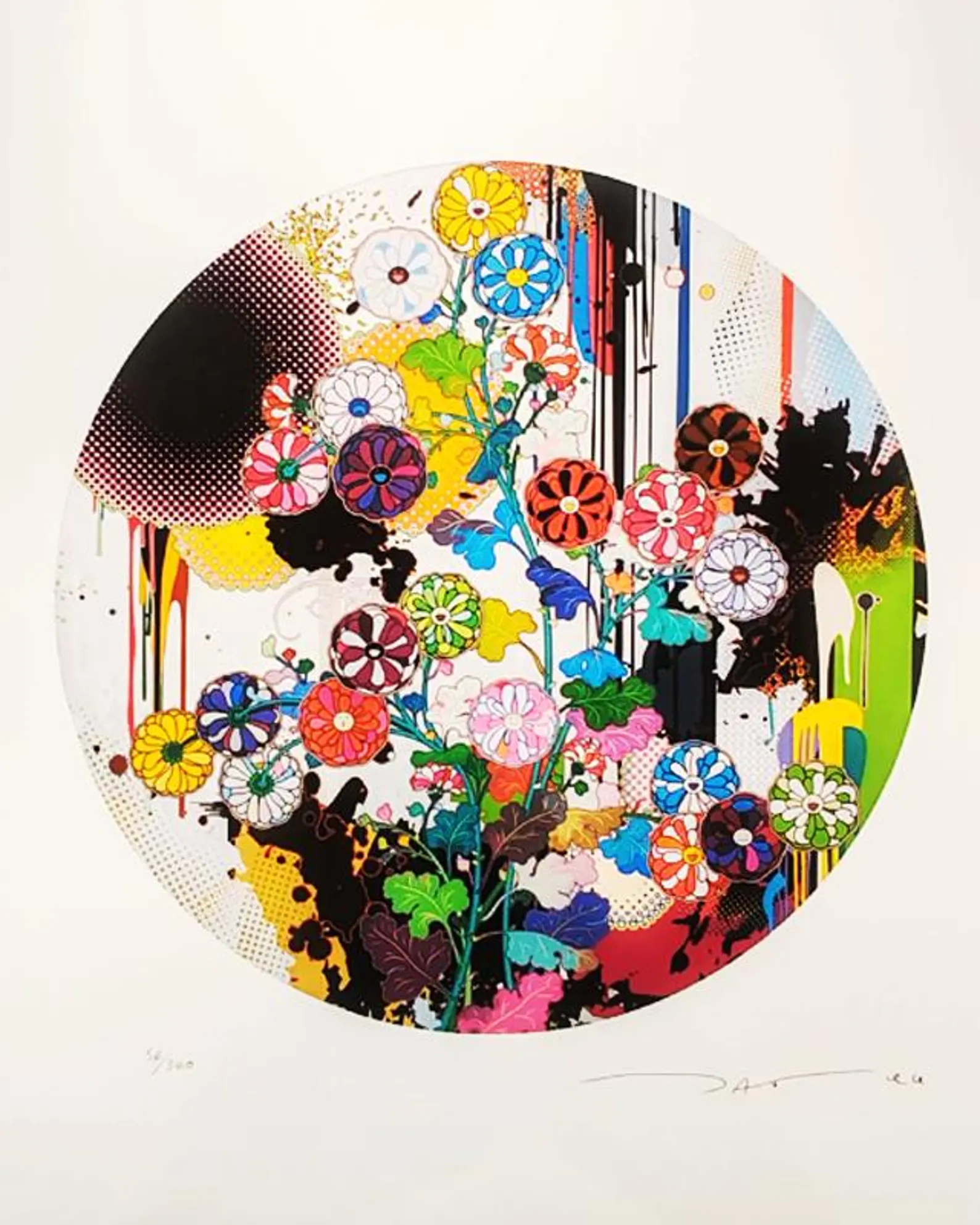 Limited edition lithograph by Takashi Murakami, late 20th century