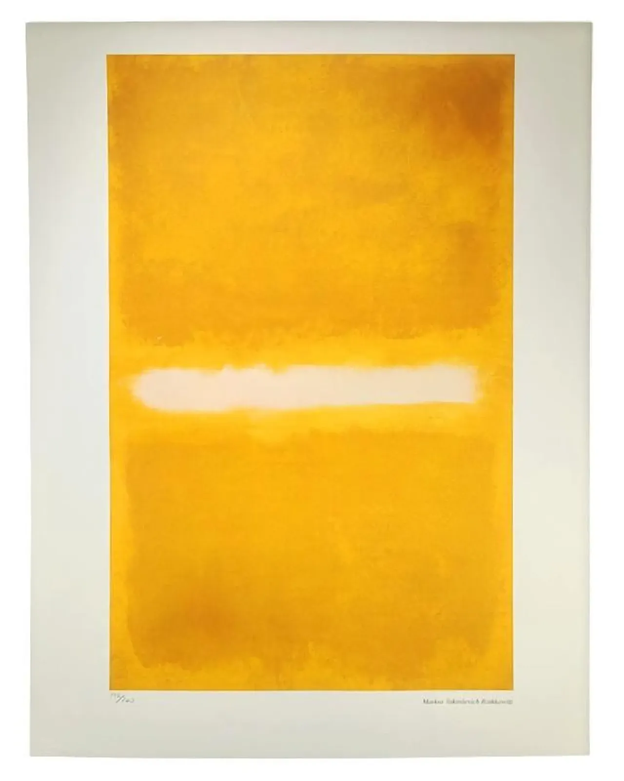 Limited edition lithograph by Mark Rothko, 1980s 1