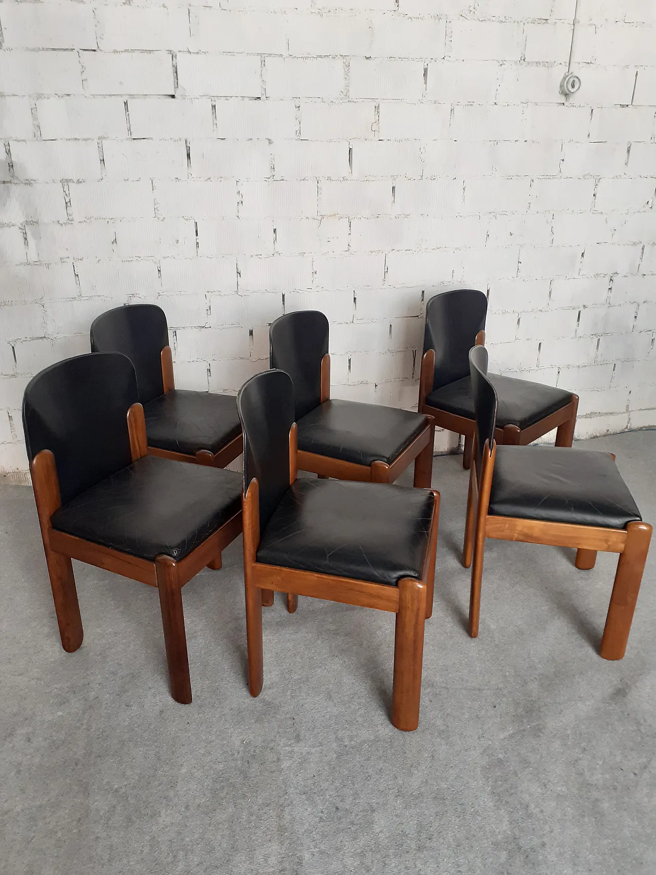 6 sedie di Silvio Coppola per Bernini, anni '60 10