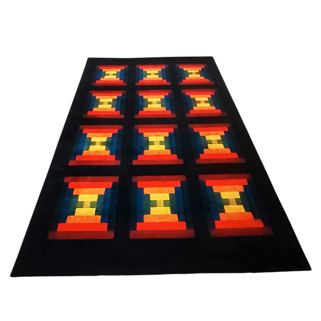 Tappeto geometrico Country di Missoni per T&J Vestor, anni '80 11