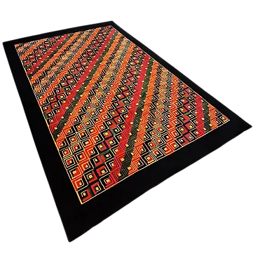 Geometric rug Diagonal by Missoni for T&J Vestor, 1980s