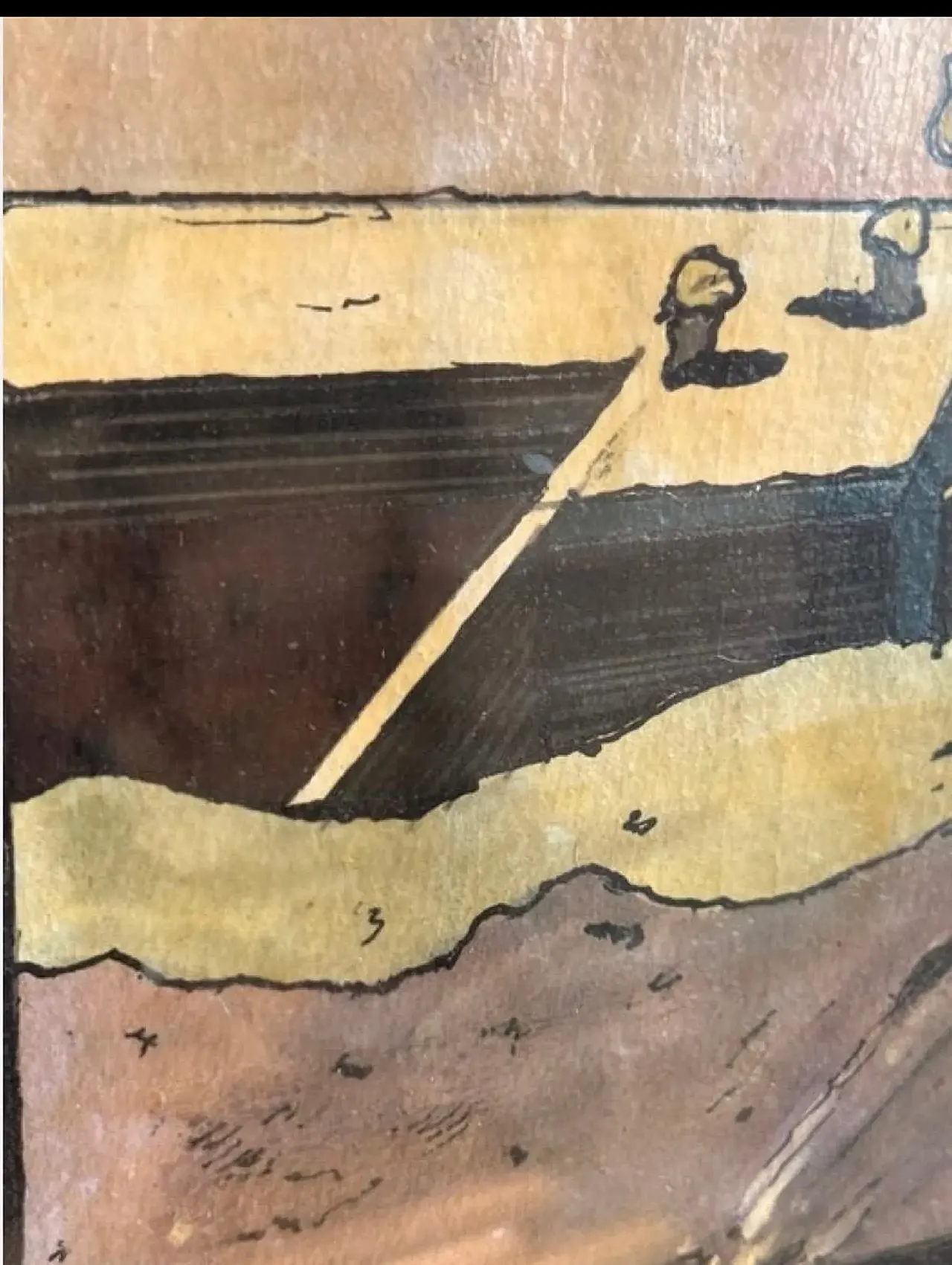 Sunset in the Snow by Rita Di Marco, oil on canvas, 1960s 4