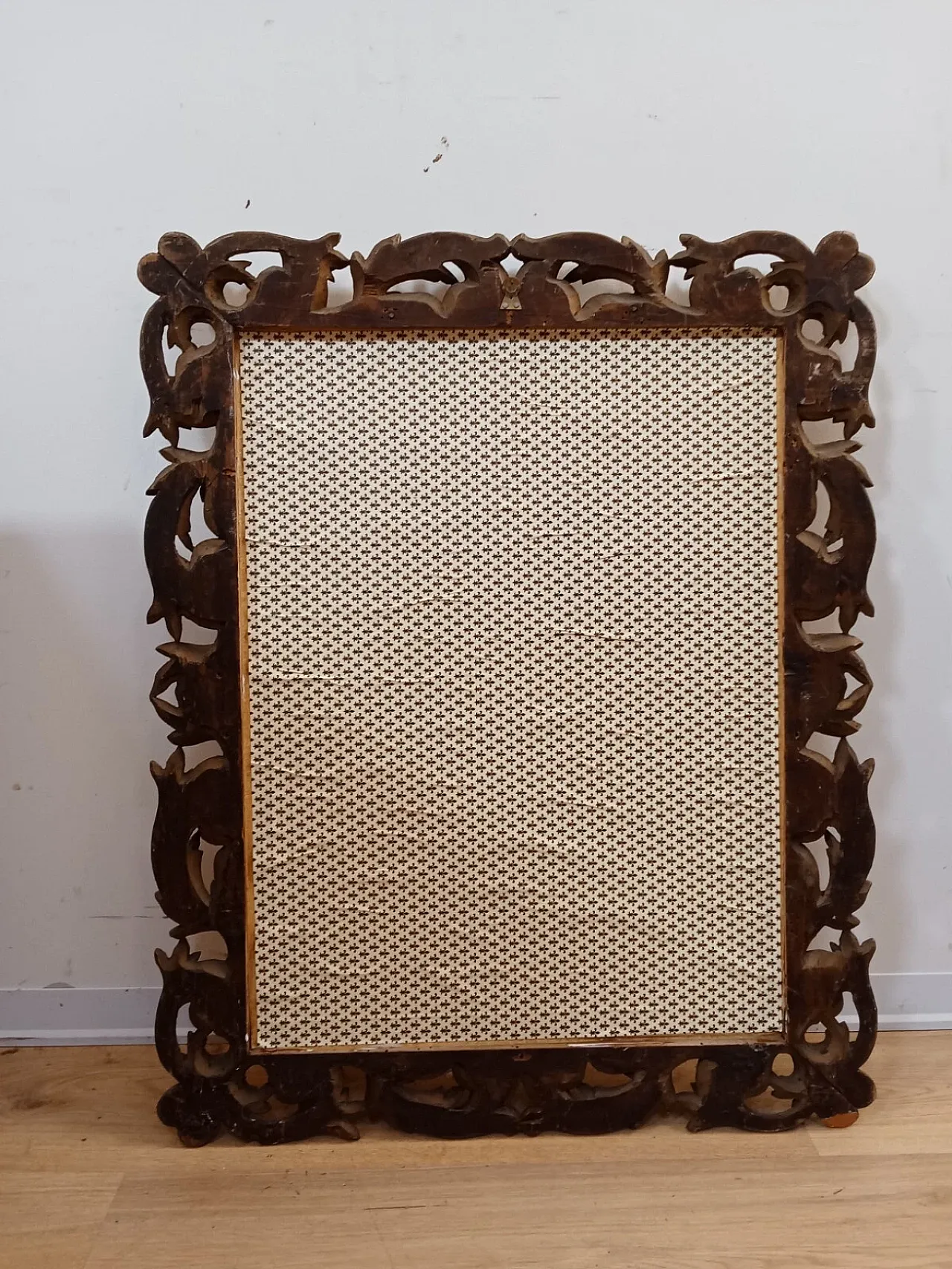 Specchiera barocca in legno dorato, primi '900 13