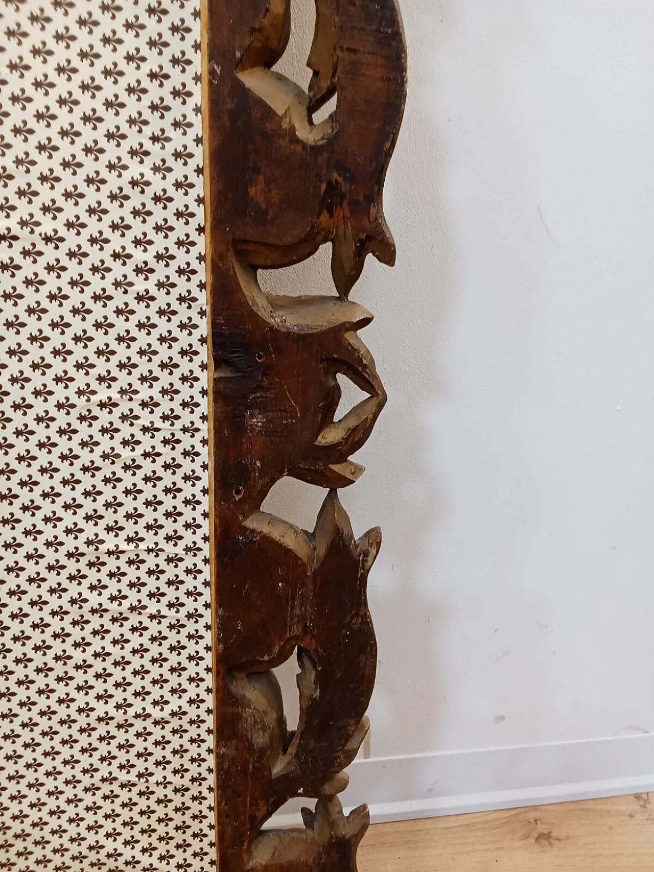 Specchiera barocca in legno dorato, primi '900 15