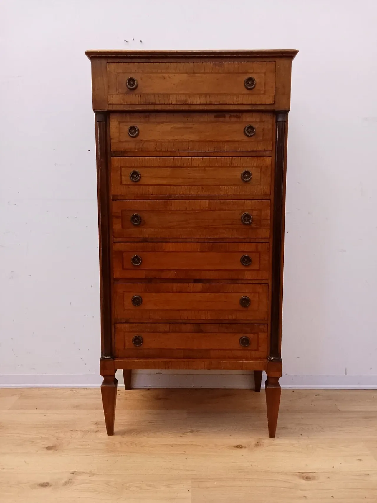 Louis XVI walnut style weekly, mid-20th century 2