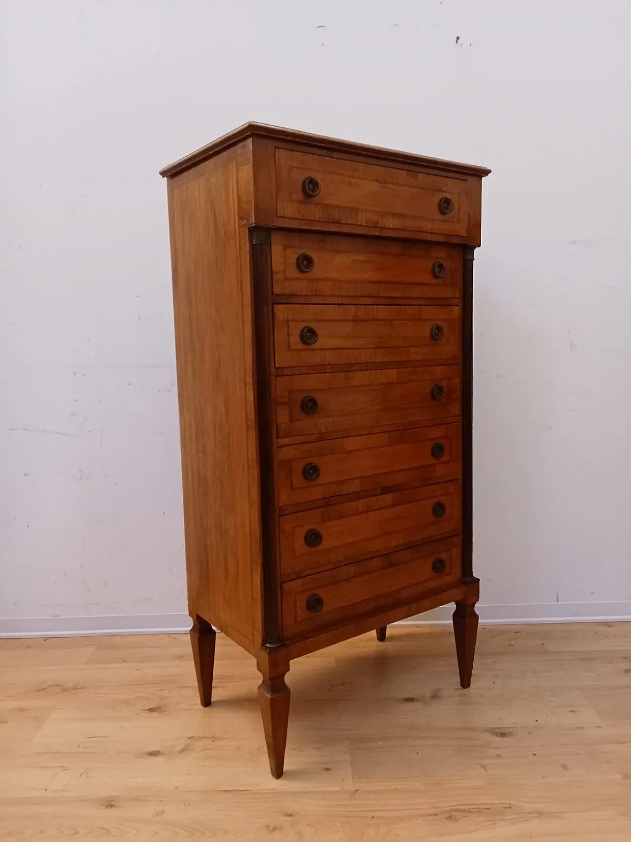 Louis XVI walnut style weekly, mid-20th century 10