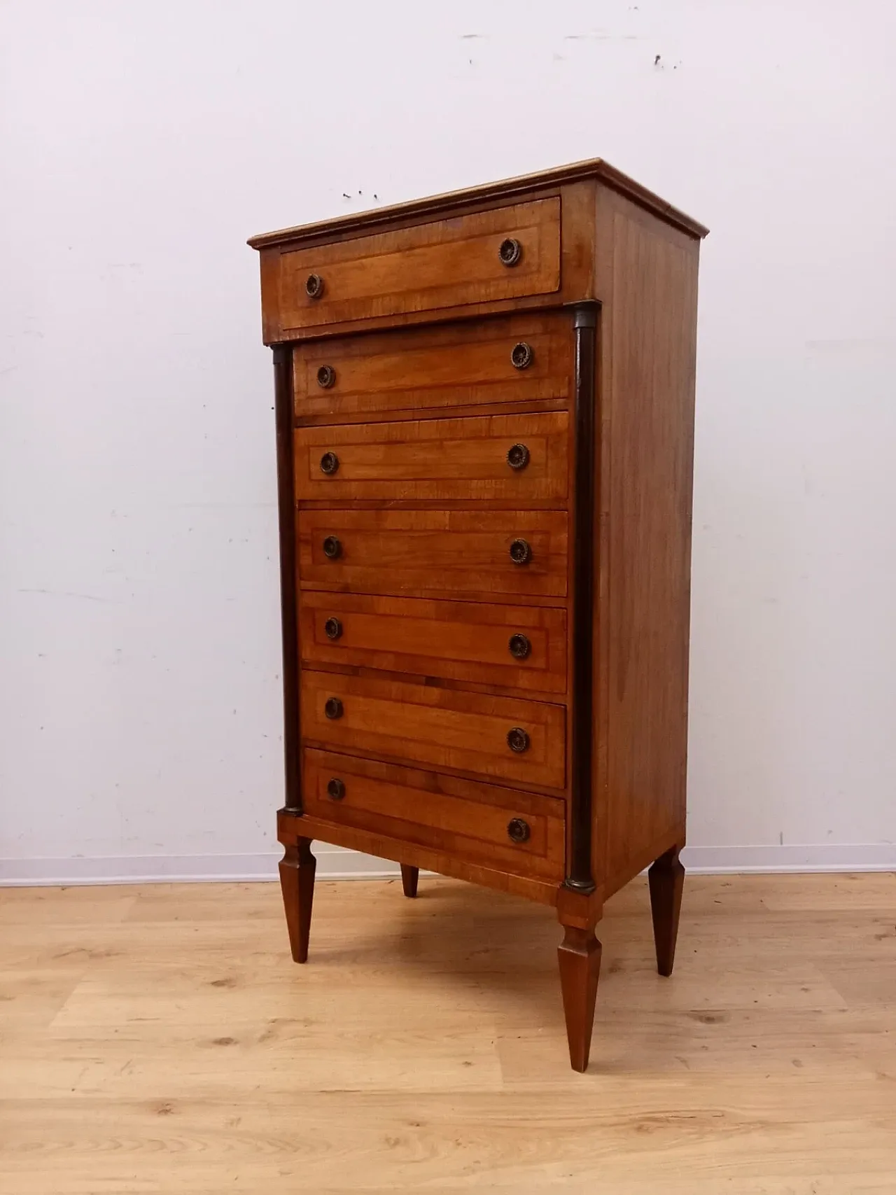 Louis XVI walnut style weekly, mid-20th century 11