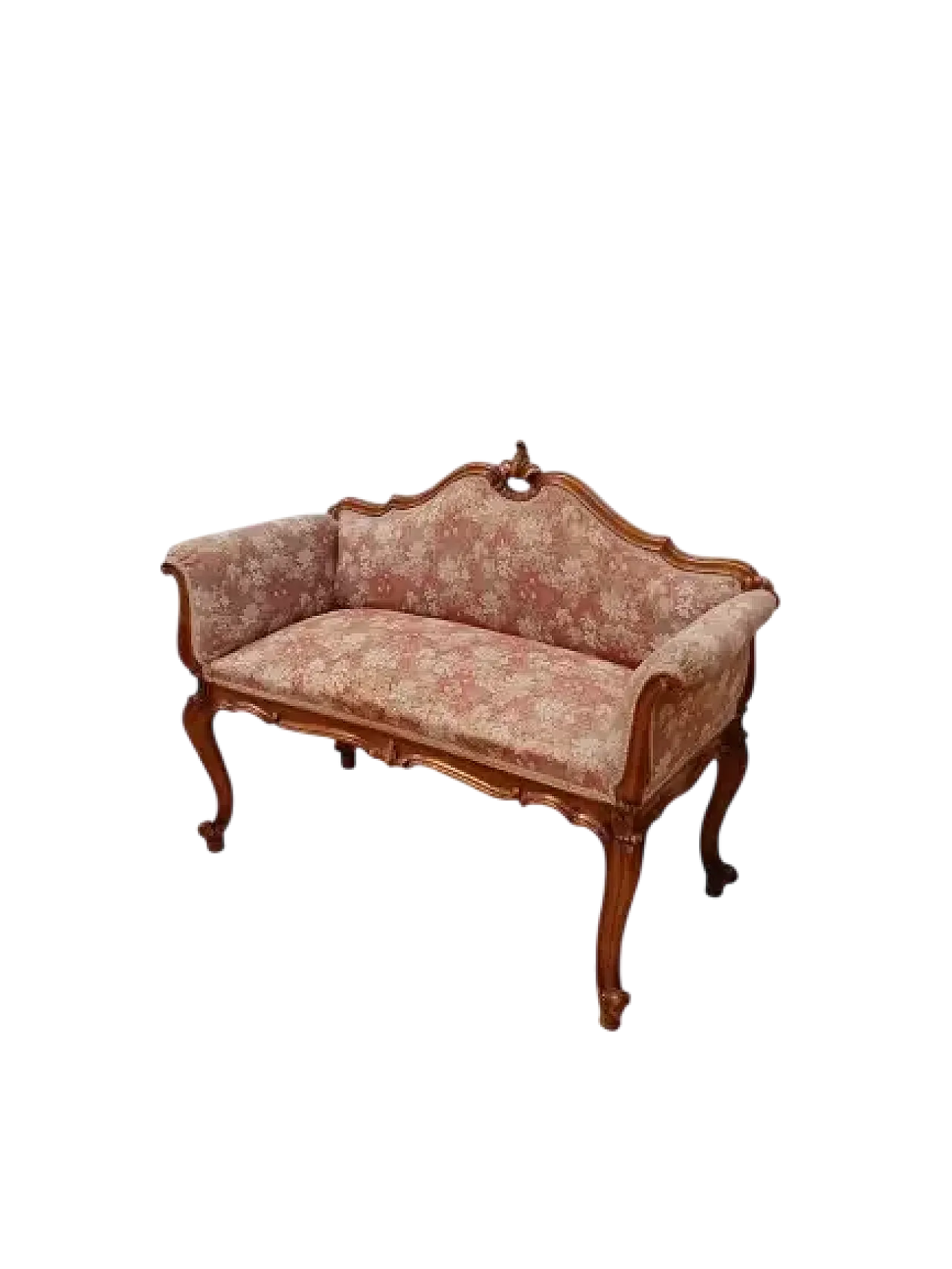 Louis XV style walnut sofa, early 20th century 12