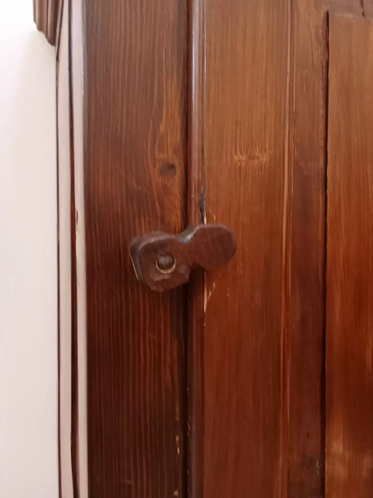 Spruce single-door wardrobe, late 19th century 4