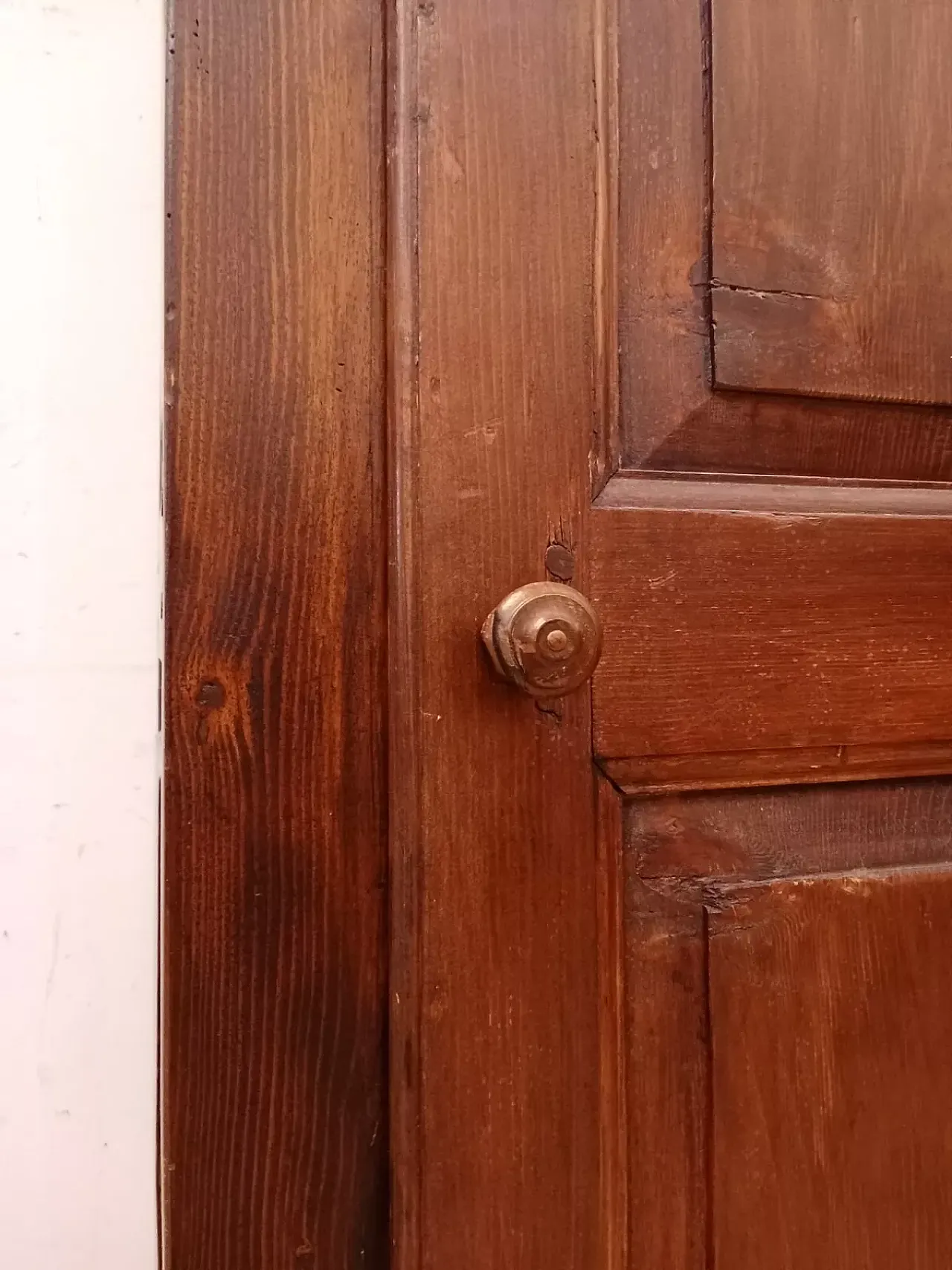 Spruce single-door wardrobe, late 19th century 5