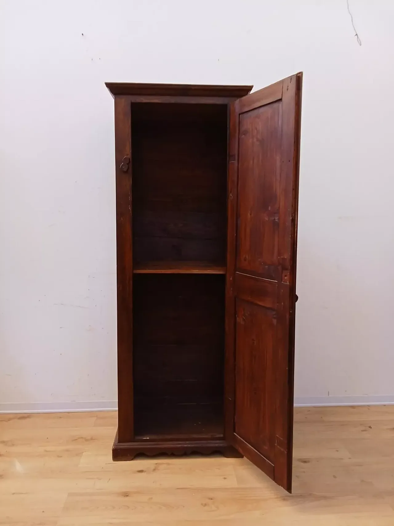 Spruce single-door wardrobe, late 19th century 14