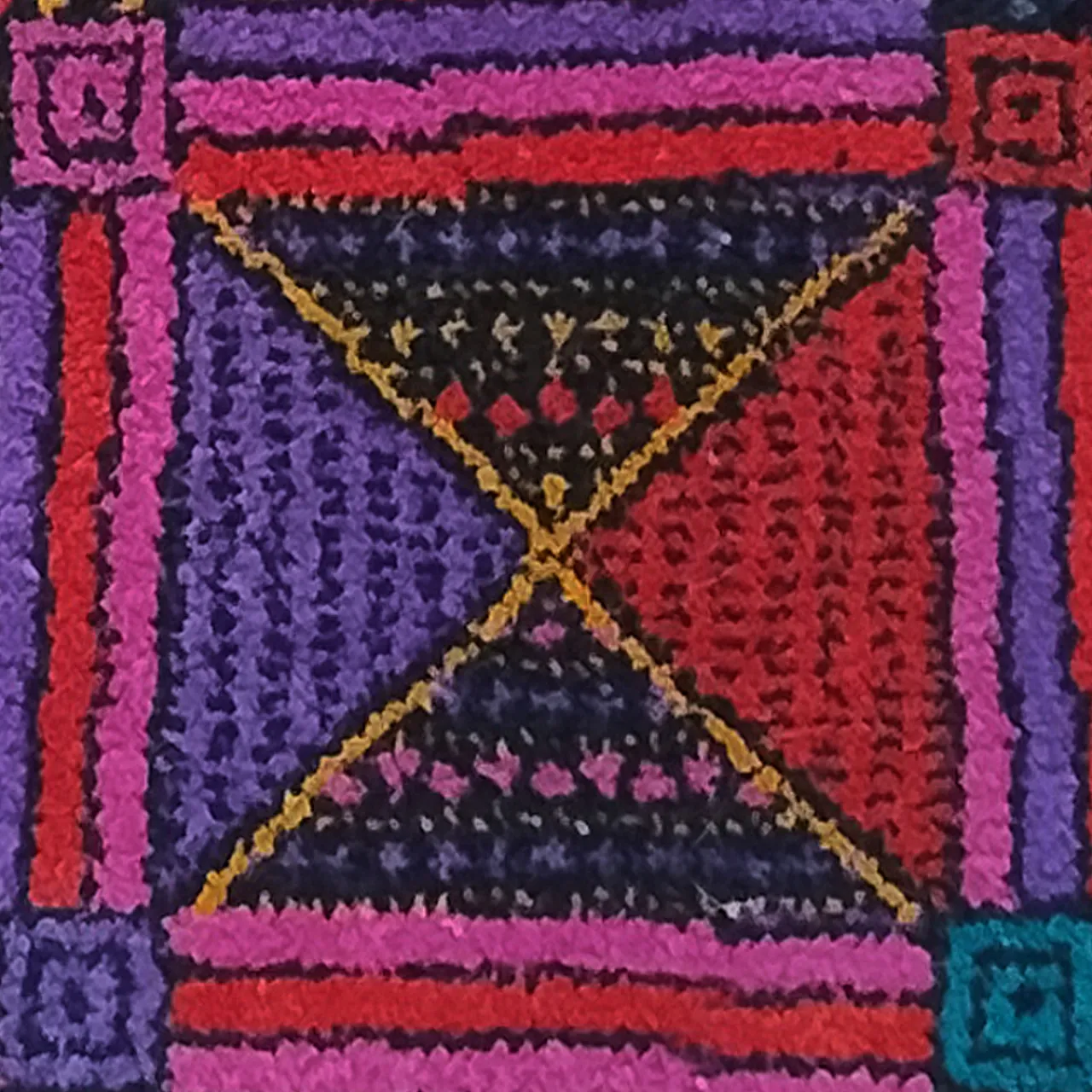 Tappeto geometrico in lana di Missoni per T&J Vestor, anni '80 10