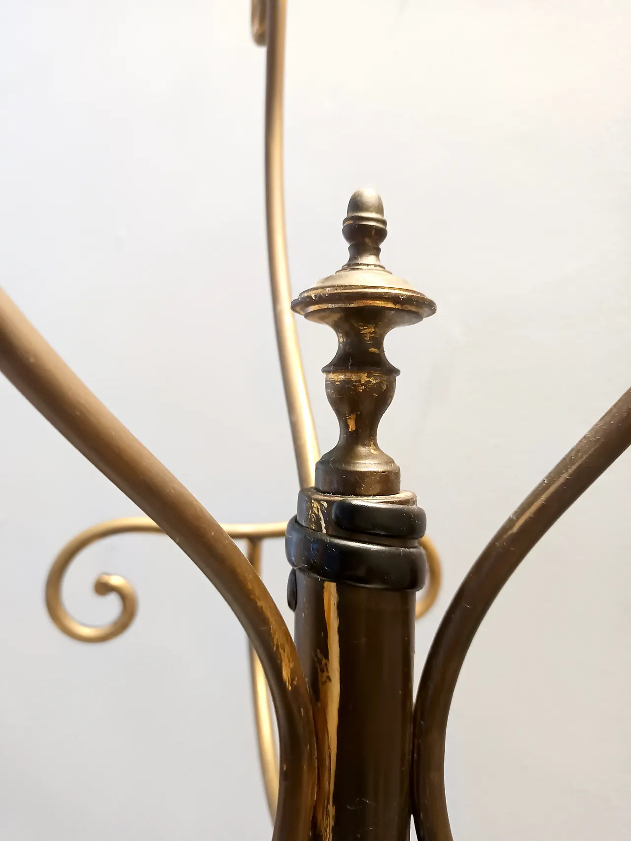 Brass Iron Hat and Coat Rack by Meazza in Fornasetti style, 60s 3