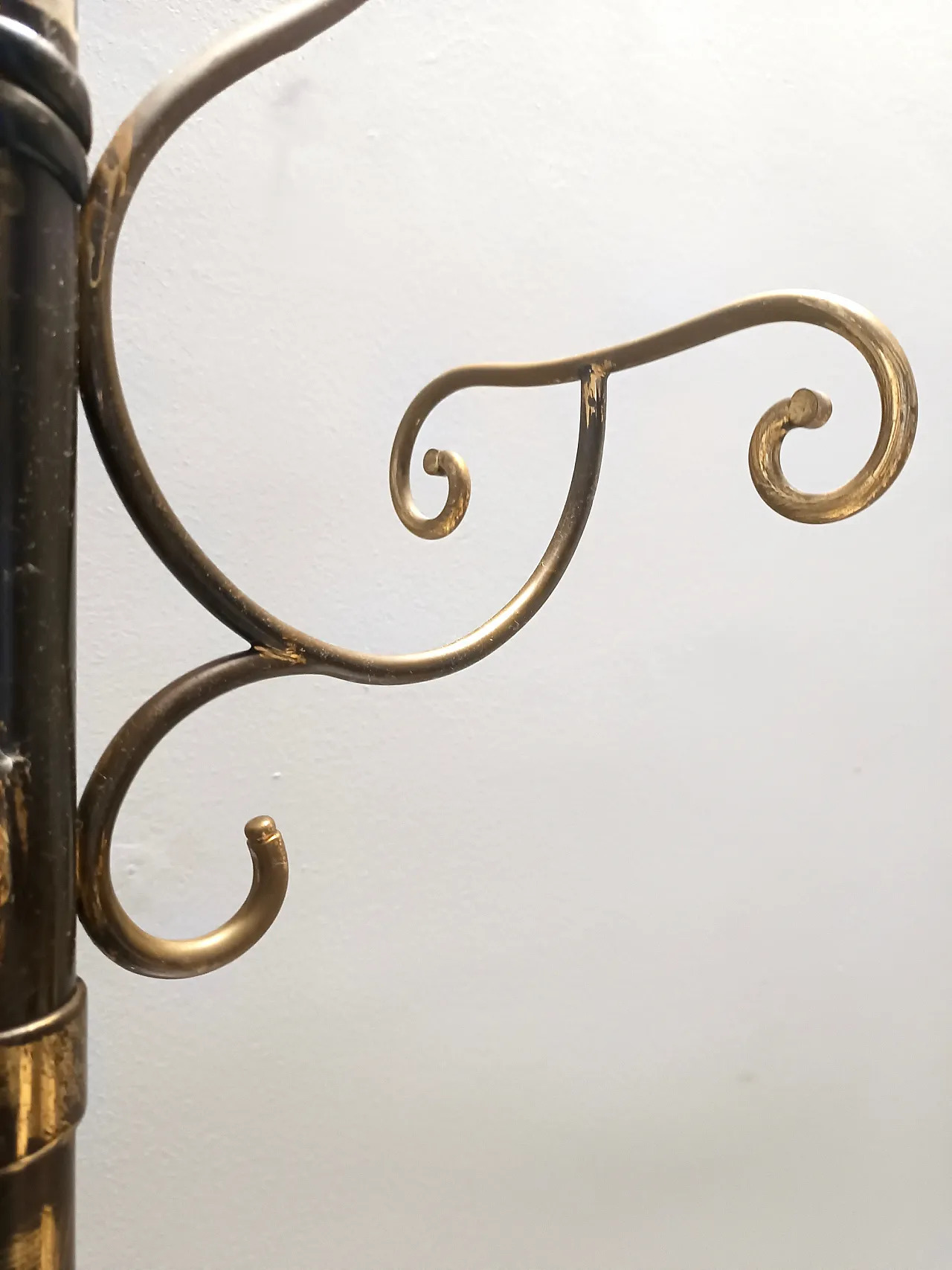 Brass Iron Hat and Coat Rack by Meazza in Fornasetti style, 60s 6