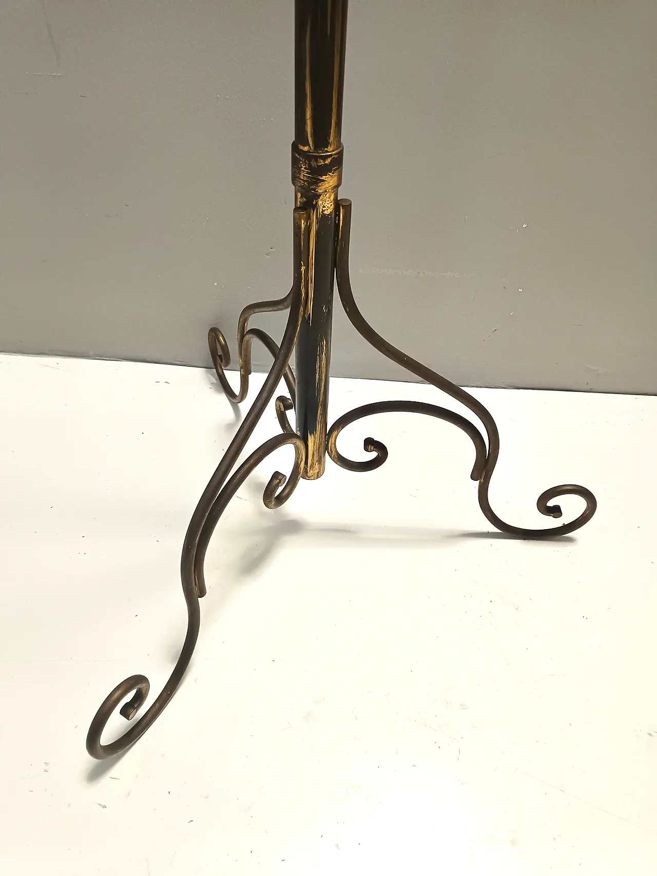 Brass Iron Hat and Coat Rack by Meazza in Fornasetti style, 60s 8