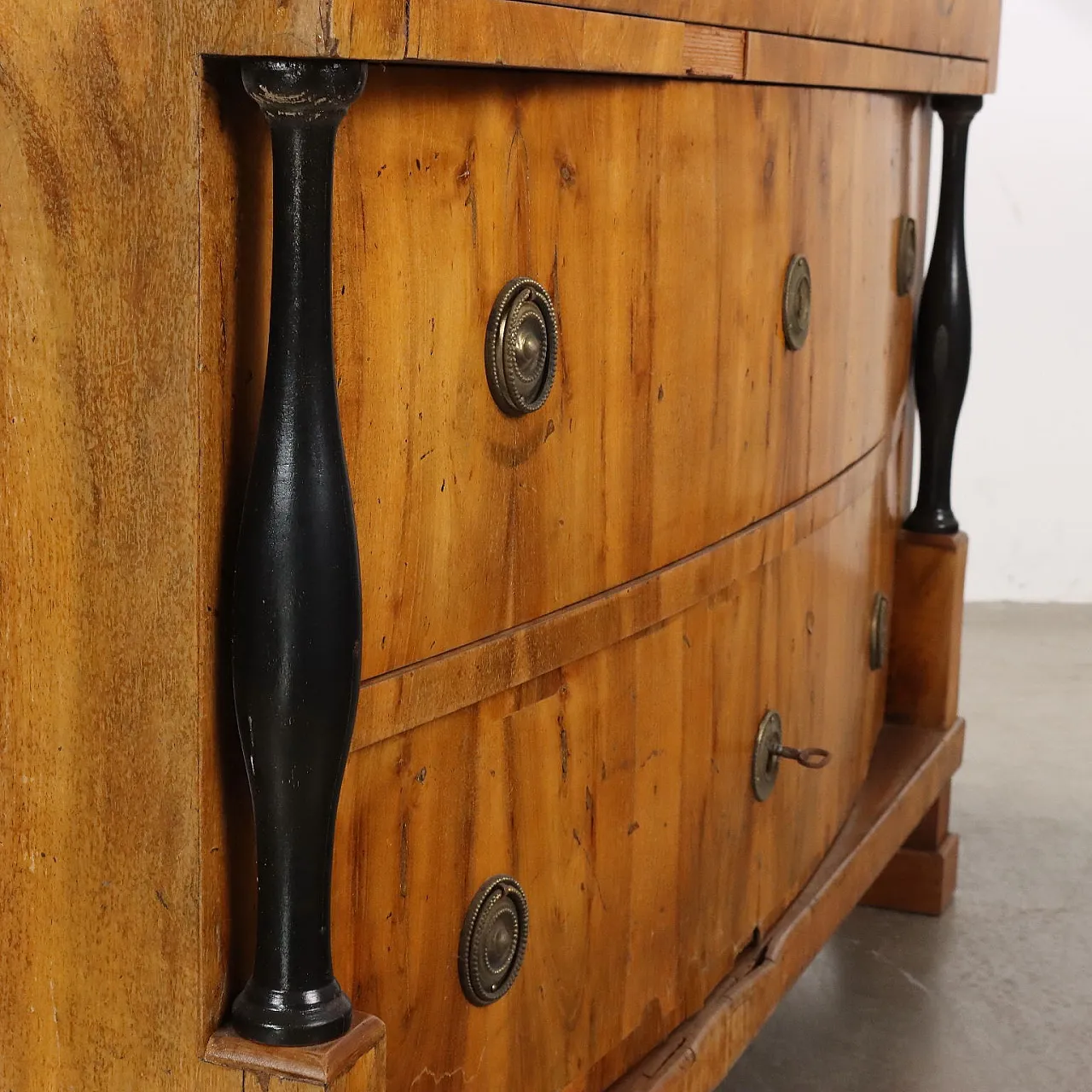 Cassettiera Impero in noce, metà '800 5