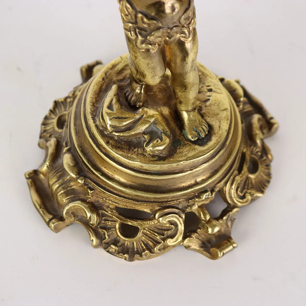 Specchio da toilette in bronzo, primo '900 10