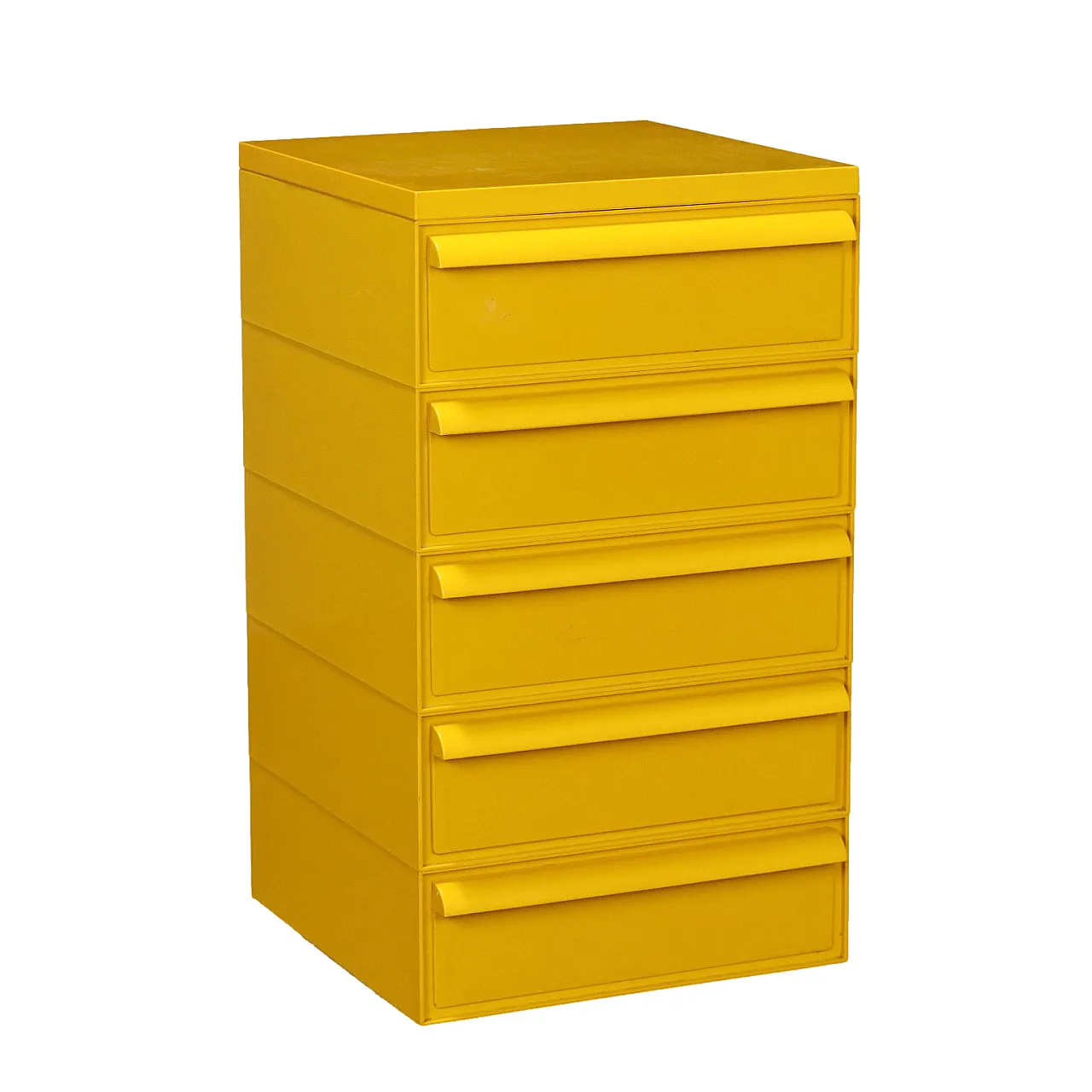 Cassettiera 4601 3-5 gialla di Simon Fussell per Kartell, anni '90 1