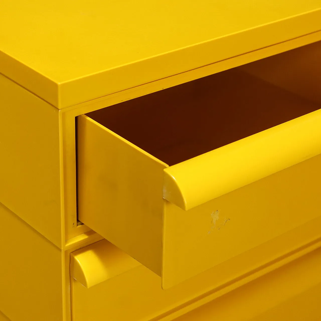Cassettiera 4601 3-5 gialla di Simon Fussell per Kartell, anni '90 4