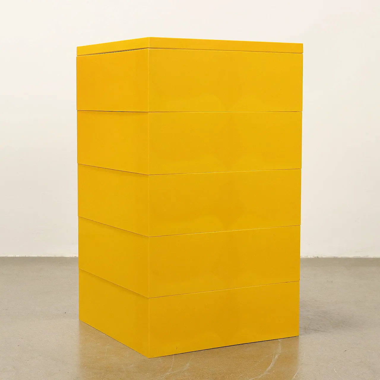 Cassettiera 4601 3-5 gialla di Simon Fussell per Kartell, anni '90 10
